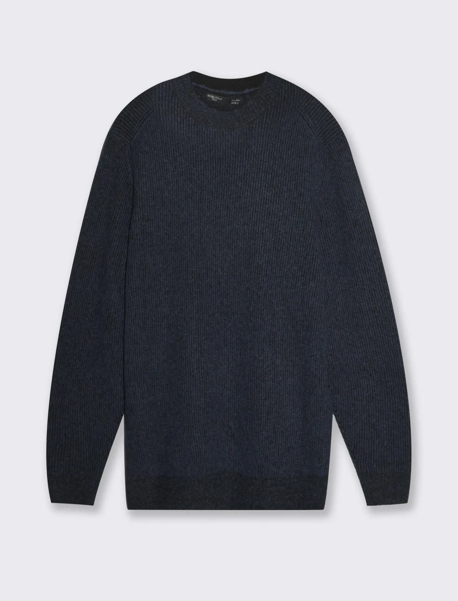 Uomo Piazza Italia Maglieria<Maglia girocollo effetto lana regular fit con lavorazione a coste - Avion