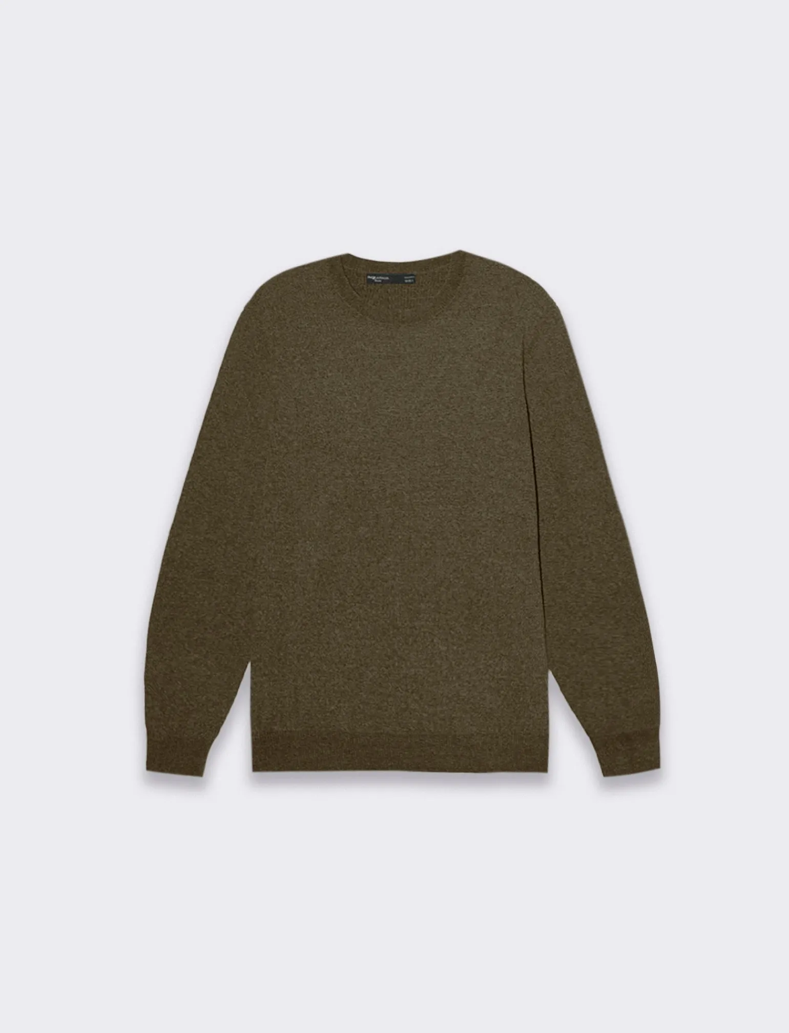 Uomo Piazza Italia Maglieria<Maglia girocollo in ciniglia a coste, regular fit - kaki