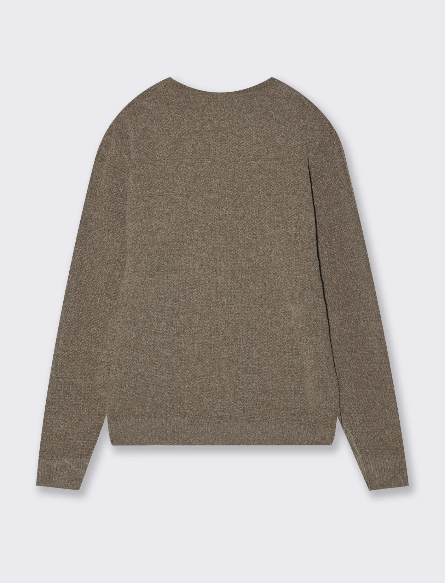 Uomo Piazza Italia Maglieria<Maglia girocollo in ciniglia lavorazione jacquard - Verde kaki
