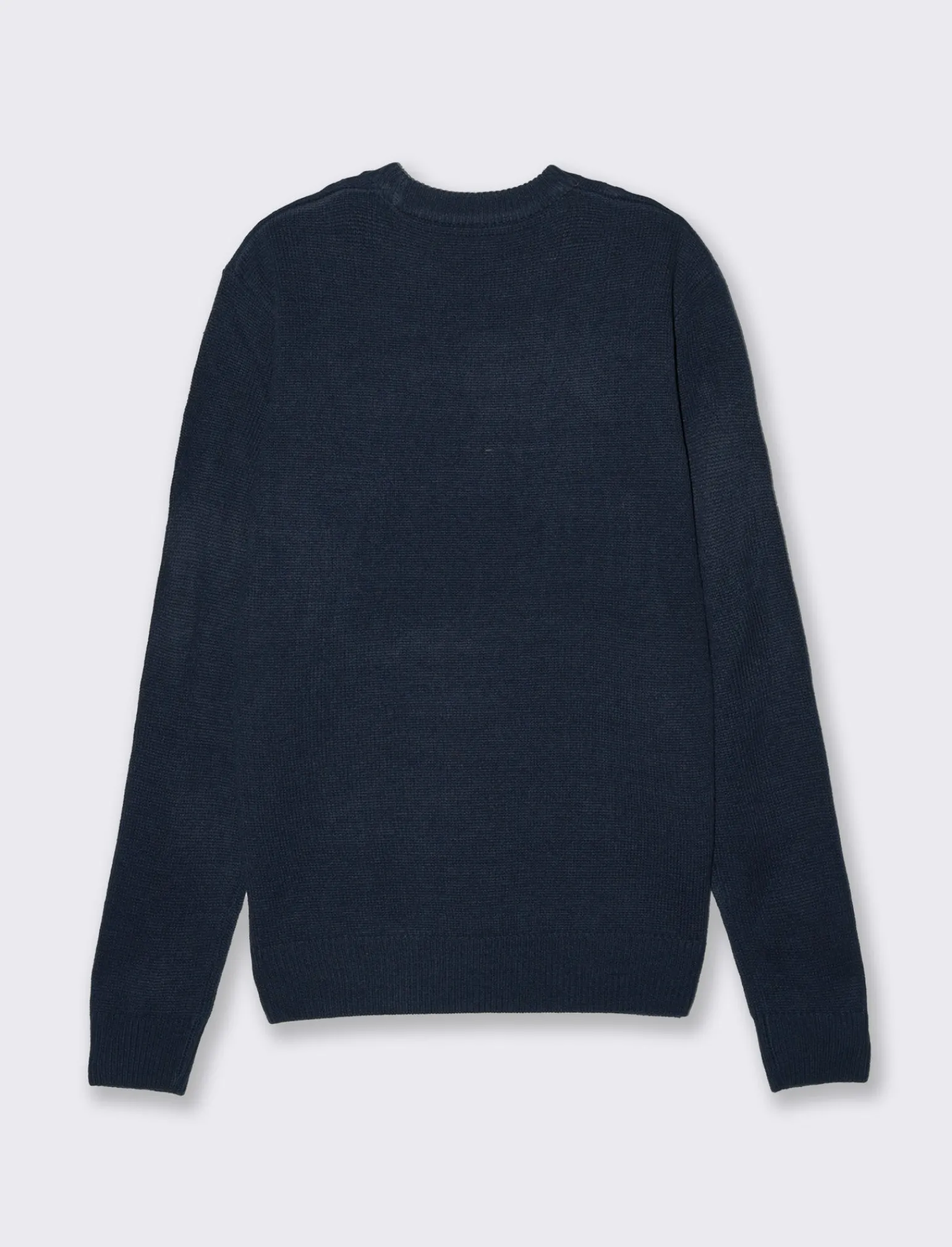 Uomo Piazza Italia Maglieria<Maglia girocollo lavorazione a trecce regular fit con costine - Blu