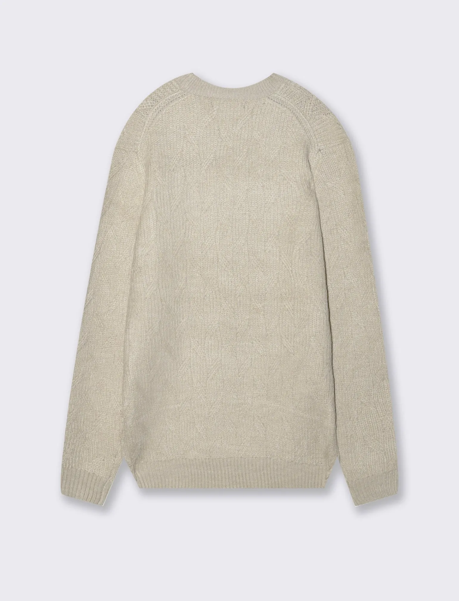 Uomo Piazza Italia Maglieria<Maglia girocollo lavorazione full jacquard regular fit - Beige ecru
