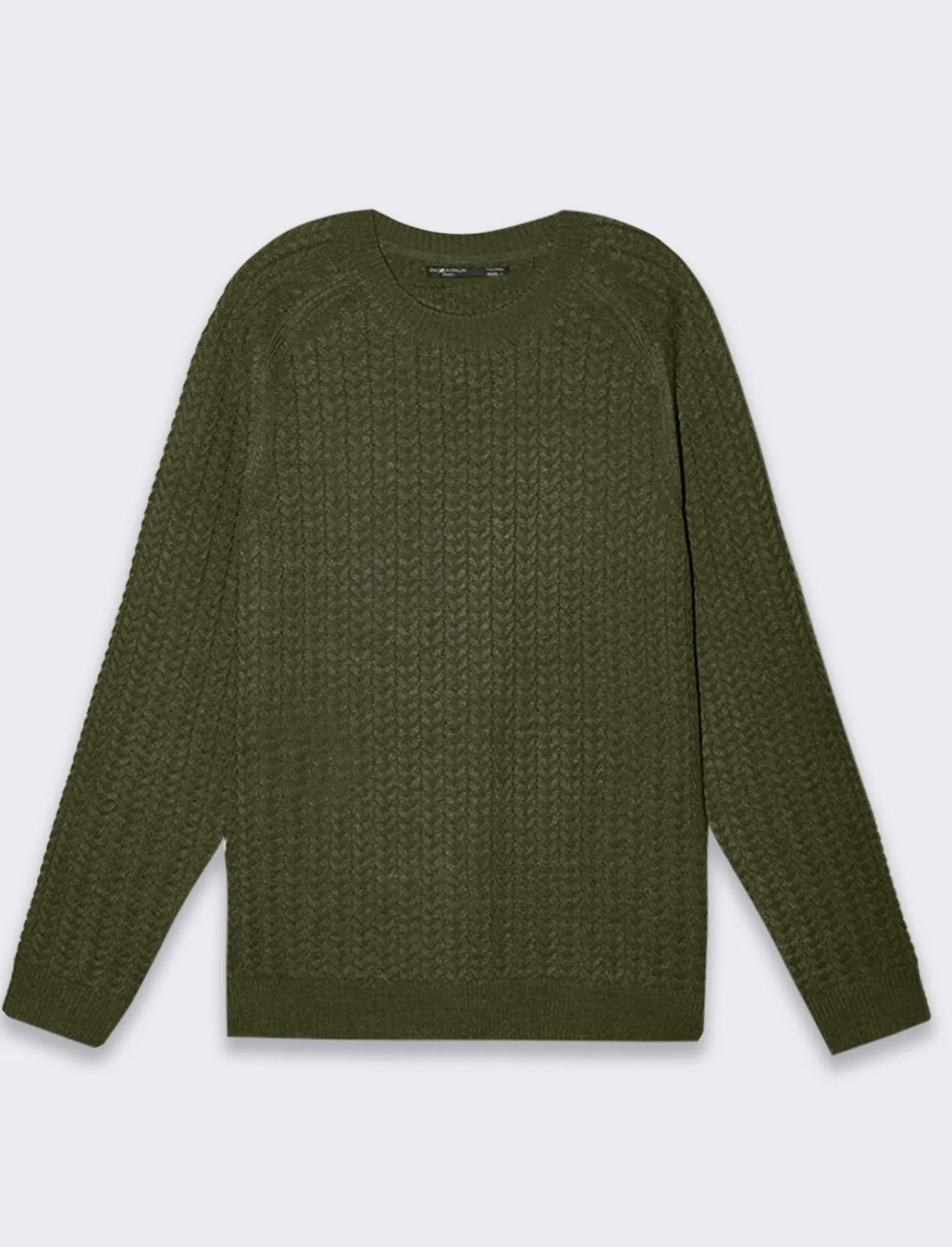 Uomo Piazza Italia Maglieria<Maglia girocollo lavorazione jacquard a trecce regular fit -
