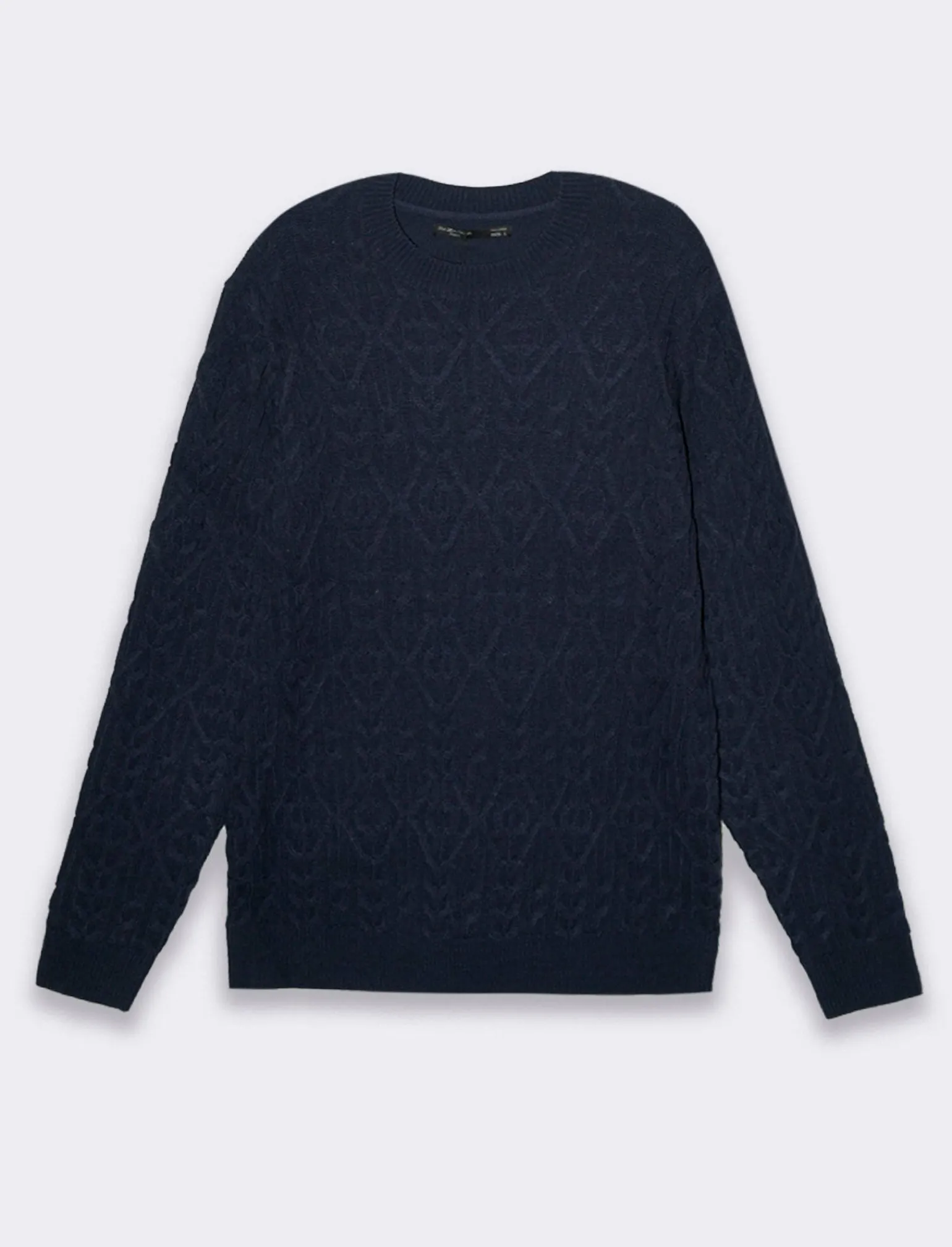 Uomo Piazza Italia Maglieria<Maglia girocollo lavorazione jacquard fantasia a rombi regular fit -