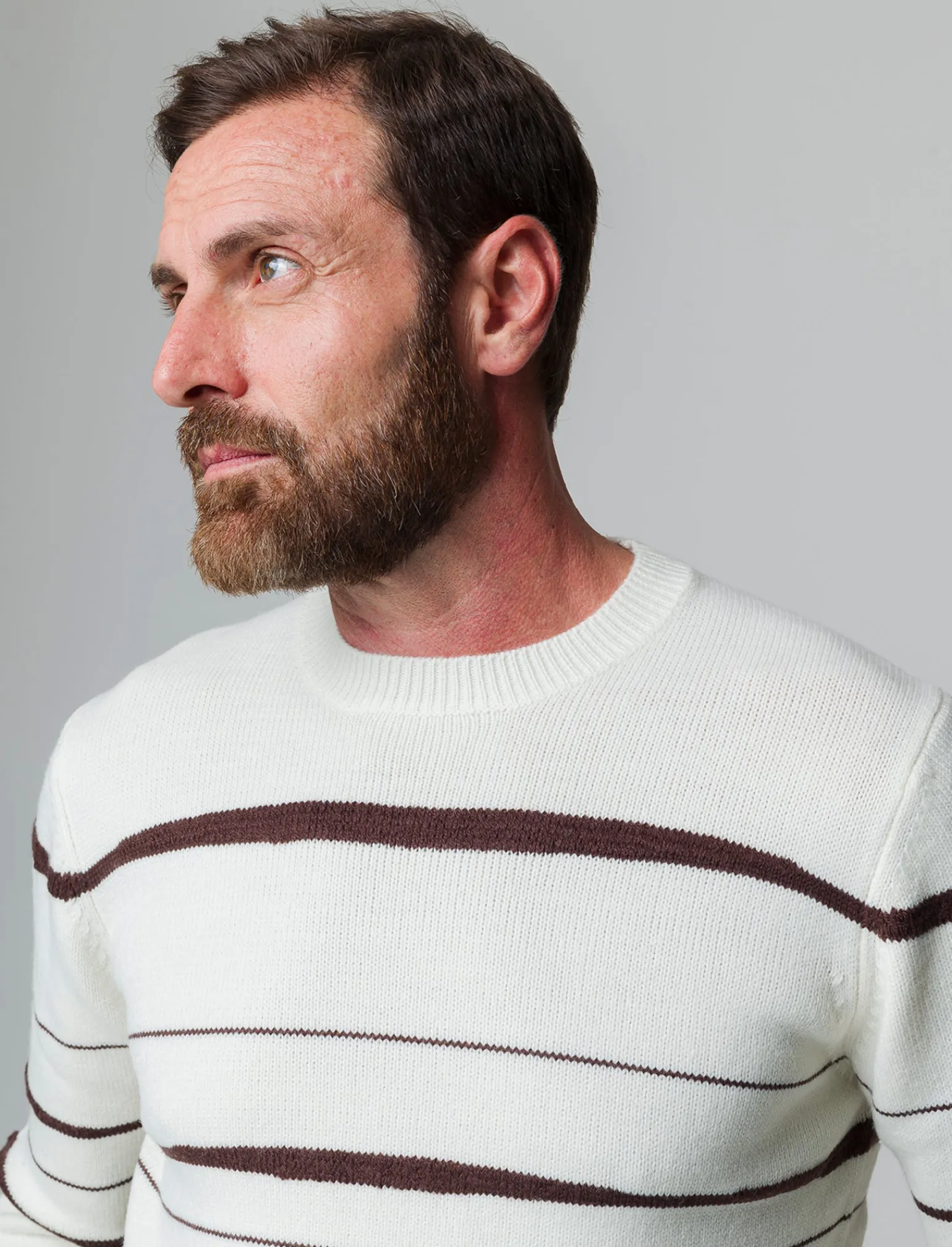 Uomo Piazza Italia Maglieria<Maglia girocollo lavorazione jacquard fantasia astratta regular fit - panna