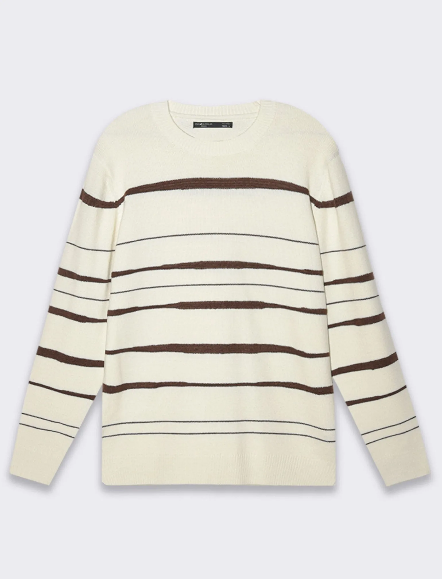 Uomo Piazza Italia Maglieria<Maglia girocollo lavorazione jacquard fantasia astratta regular fit - panna