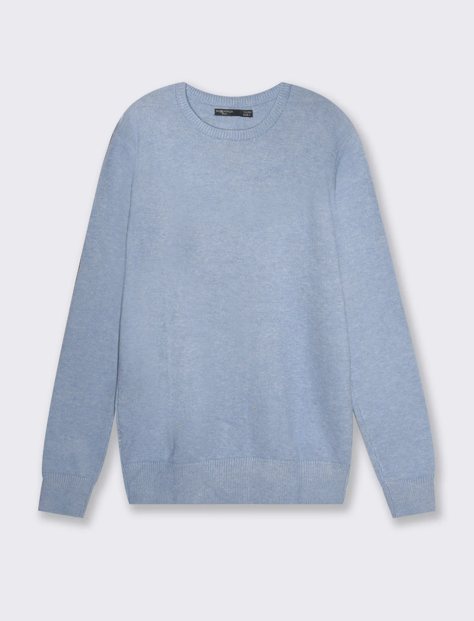 Uomo Piazza Italia Maglieria<Maglia girocollo lavorazione rasata, filato premium regular fit - Celeste