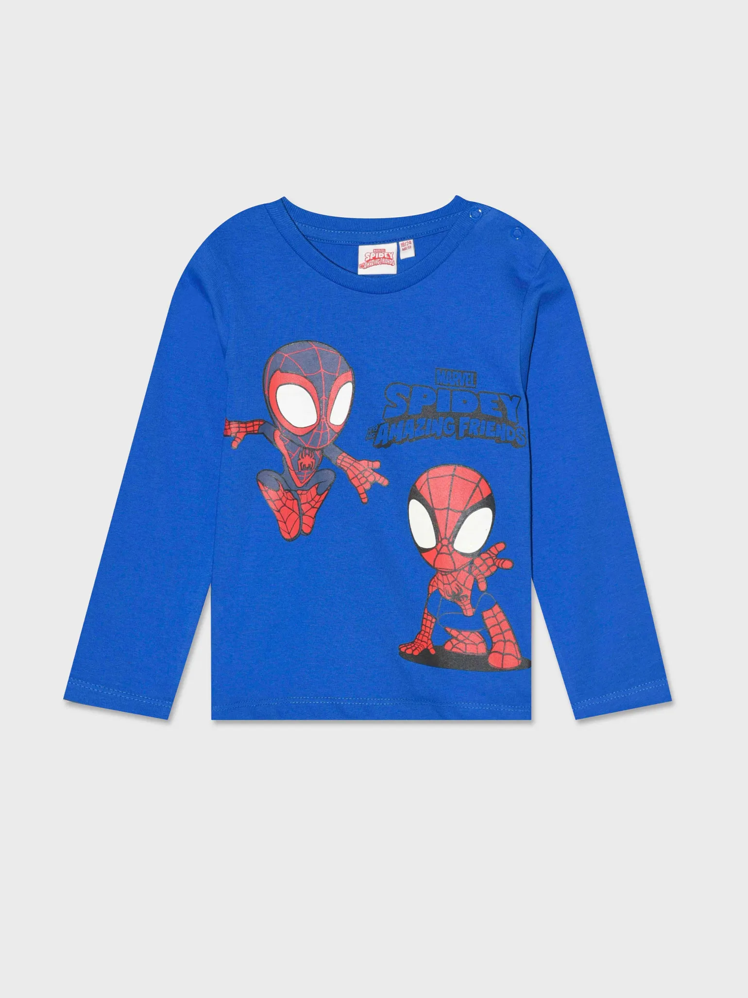 Piazza Italia T-Shirt E Top<Maglia girocollo manica lunga con stampe dei personaggi Marvel e Spidey -