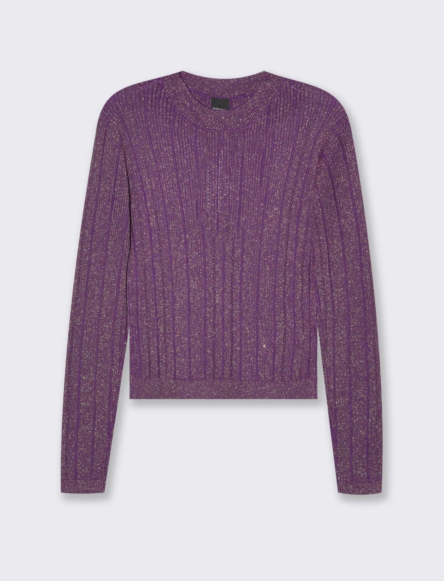 Donna Piazza Italia Donna | Maglieria<Maglia girocollo manica lunga lavorata con filo metallizzato vestibilità slim -