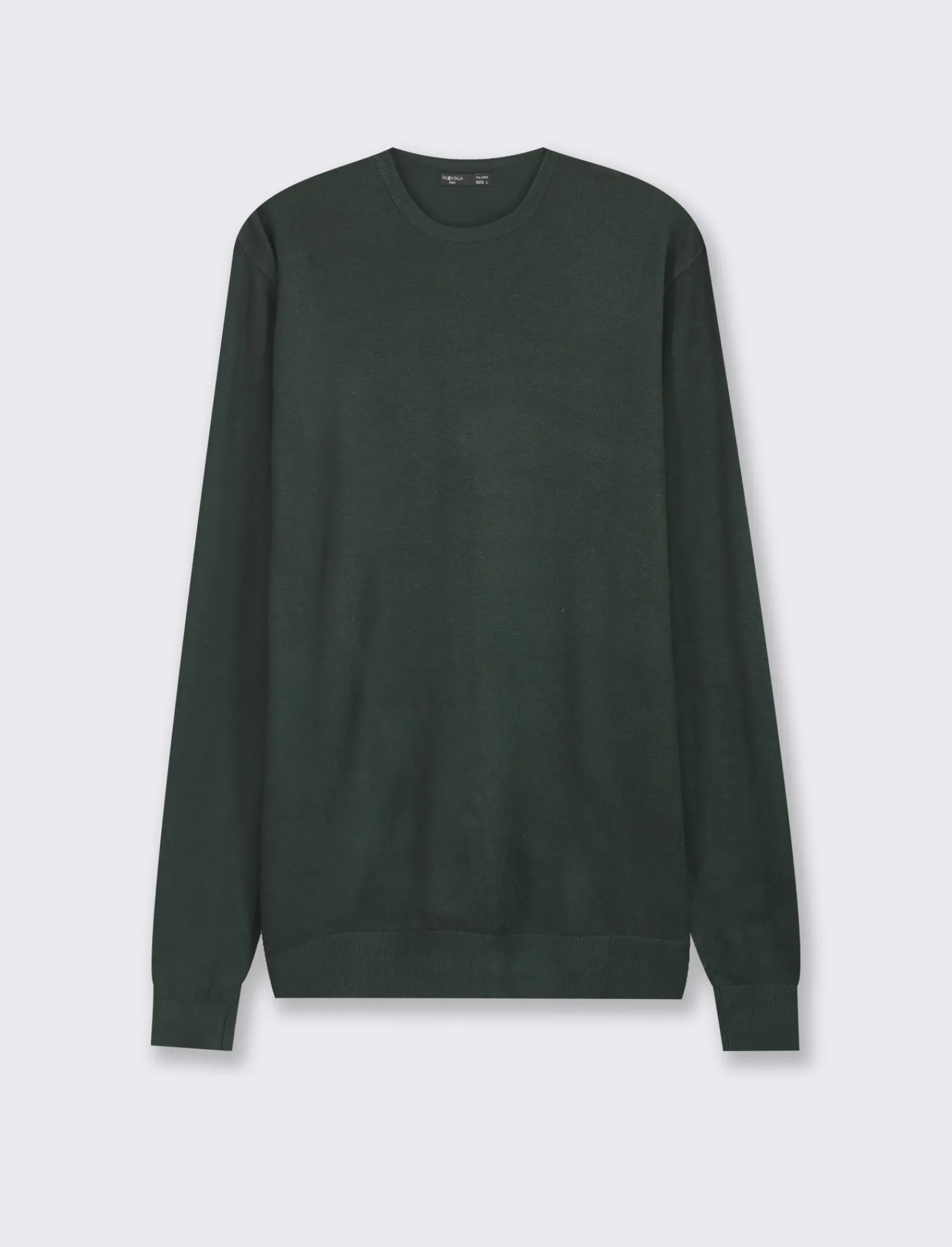 Uomo Piazza Italia Uomo | Maglieria<Maglia girocollo slim fit con costina al collo -
