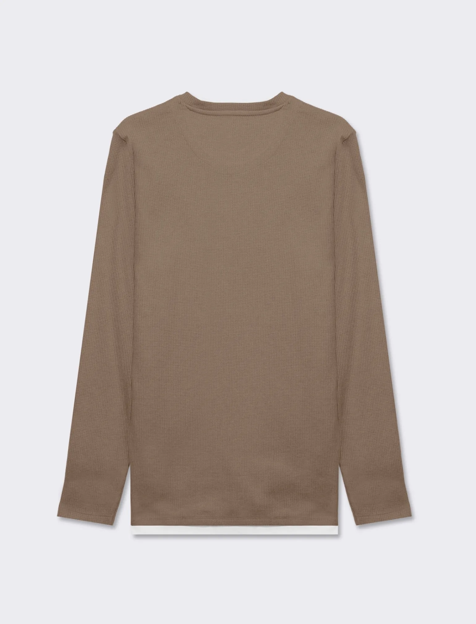 Uomo Piazza Italia Uomo | Maglieria<Maglia girocollo struttura waffel in misto cotone. Regular fit. Dettaglio di bordino a contrasto in - kaki