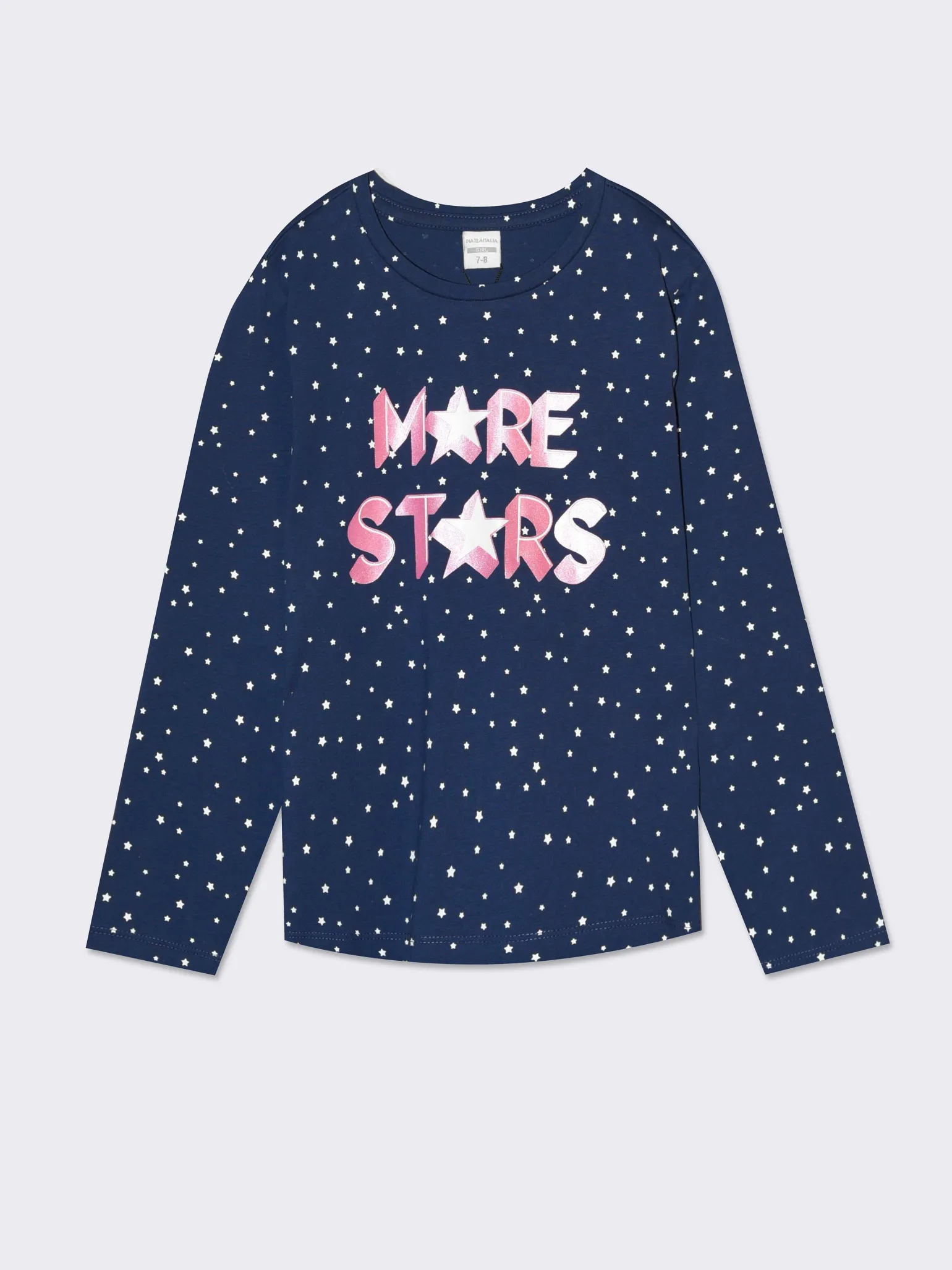 Piazza Italia Bambina | T-Shirt E Top<Maglia in cotone con fantasie e stampe frontali da bambina -