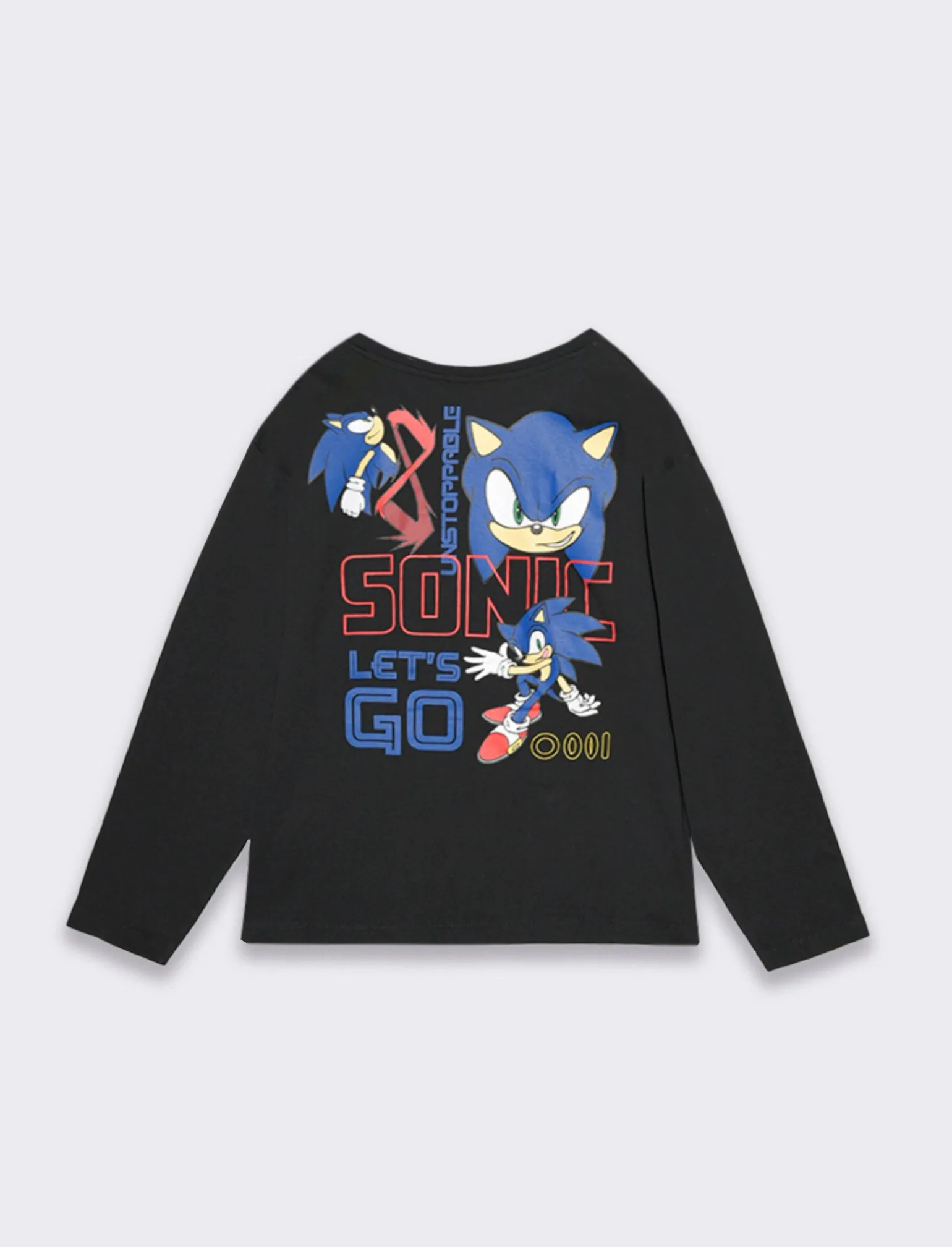 Bambino Piazza Italia Bambino | Maglieria<Maglia in jersey con stampa sia davanti che sul retro Sonic -