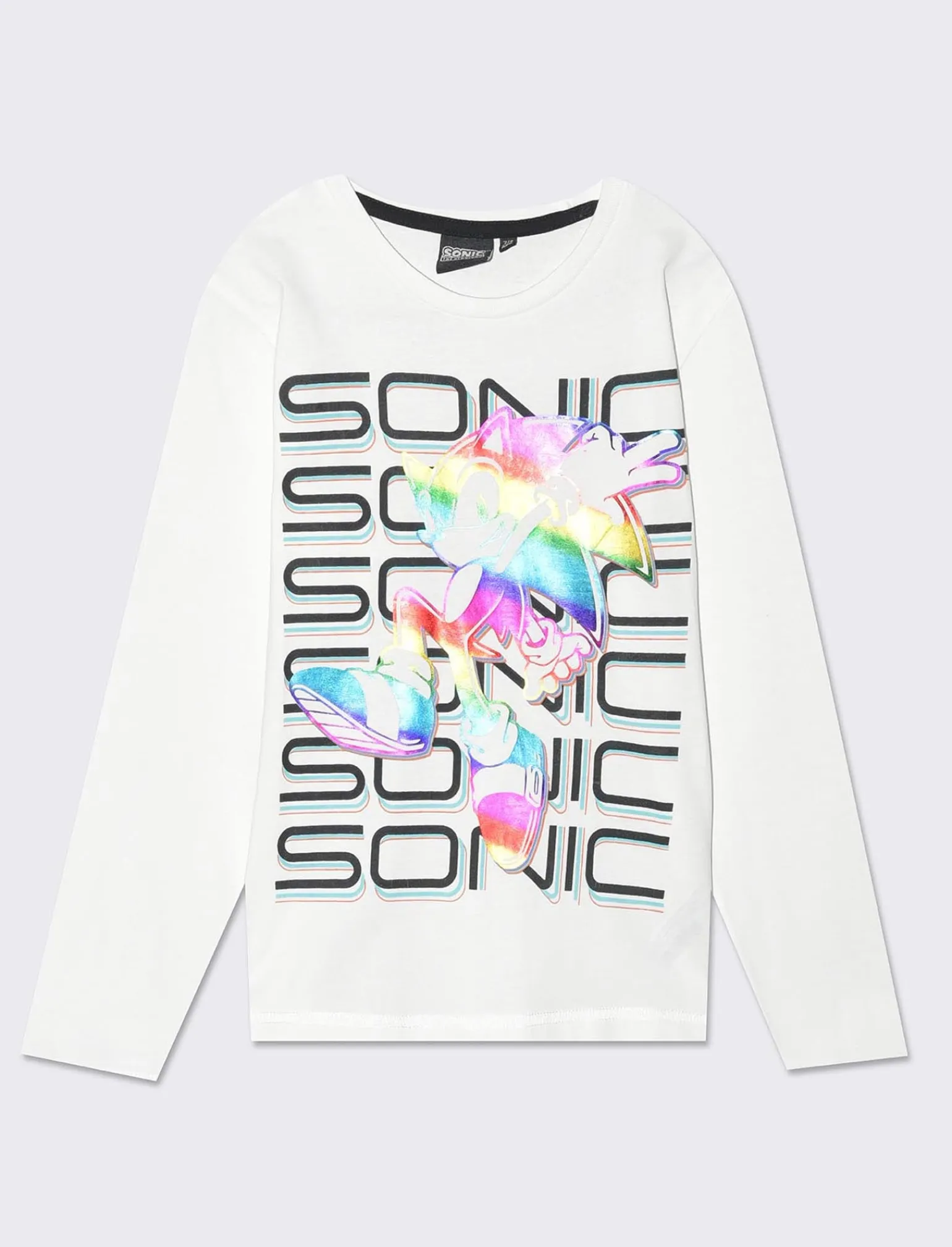 Bambino Piazza Italia Bambino | Maglieria<Maglia in jersey maniche lunghe con stampa Sonic - sporco