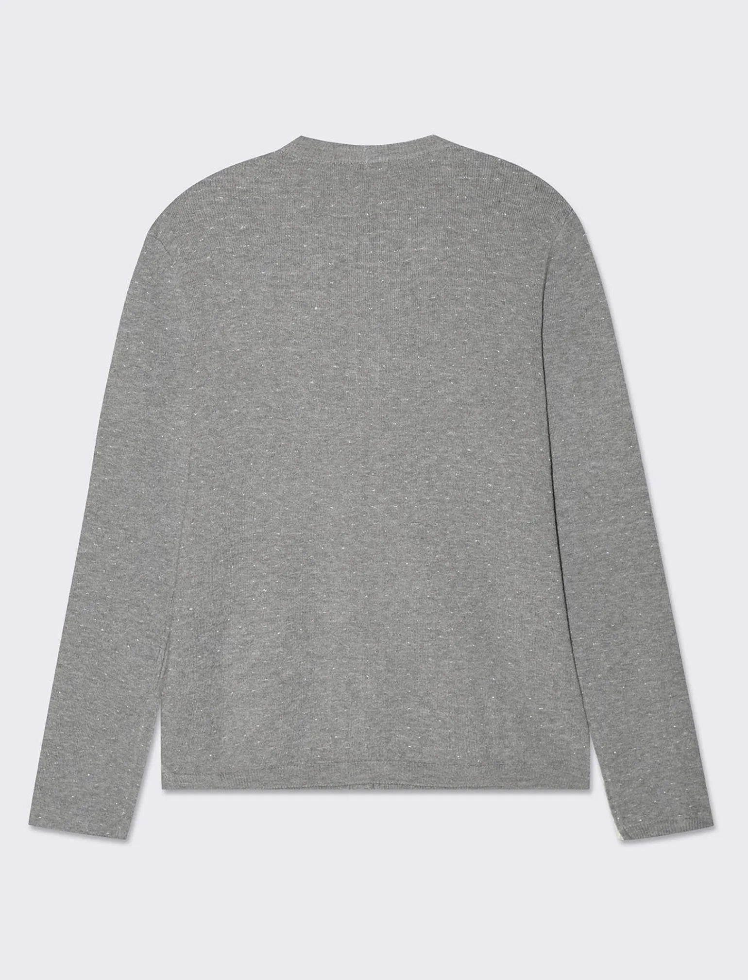 Donna Piazza Italia Donna | Maglieria<Maglia in morbido filato modello cardigan in jaquard effetto metallizzato - chiaro