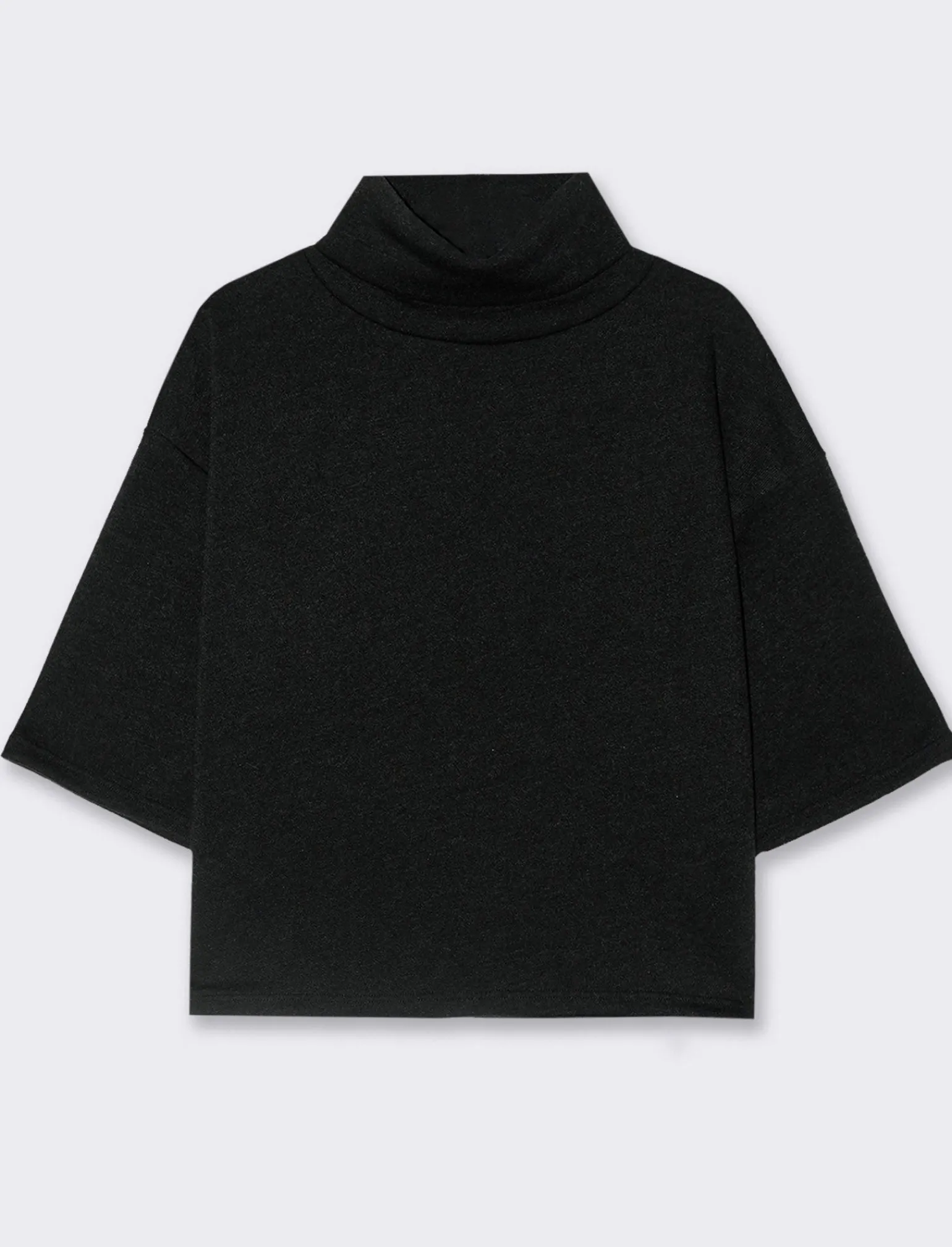 Donna Piazza Italia T-Shirt E Top<Maglia manica a 3/4 con strass - Nero
