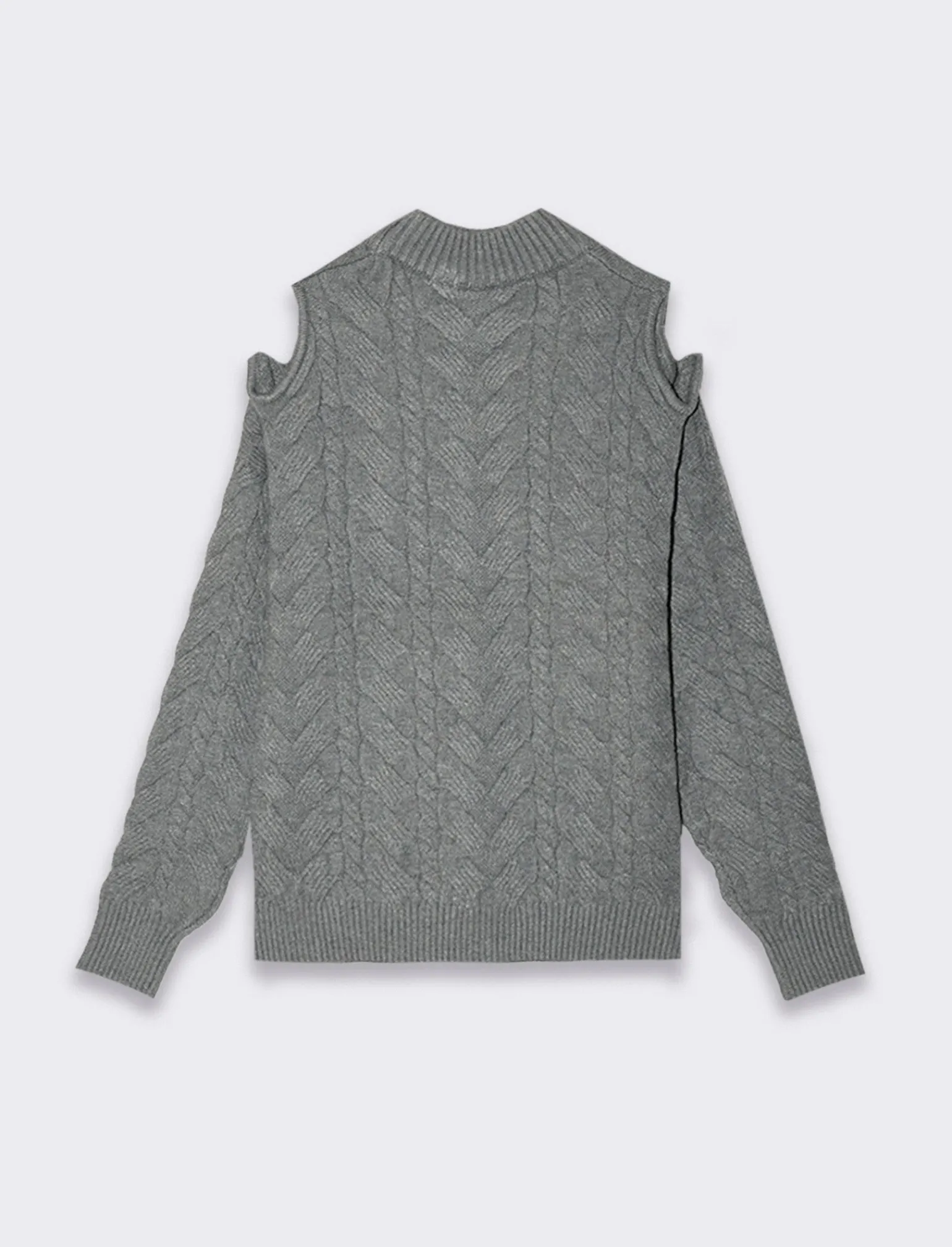 Donna Piazza Italia Donna | Maglieria<Maglia manica lunga con mezzo collo e dettaglio aperto sulle spalle - scuro