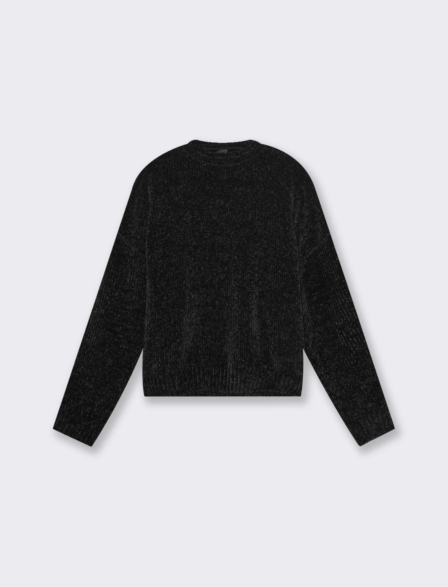 Donna Piazza Italia Maglieria<Maglia manica lunga in ciniglia con giro collo taglio basic -