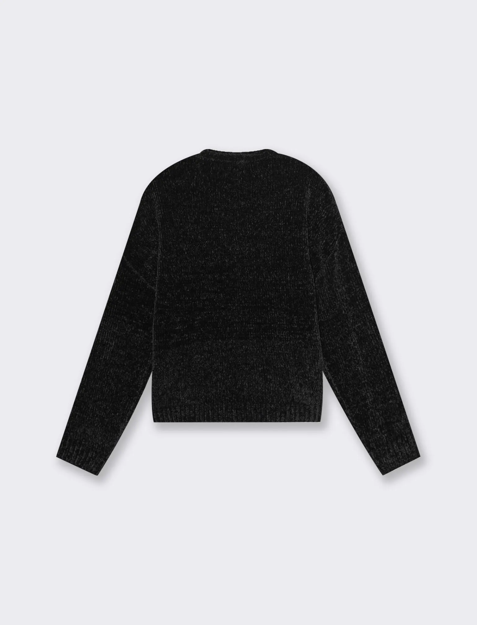 Donna Piazza Italia Maglieria<Maglia manica lunga in ciniglia con giro collo taglio basic -