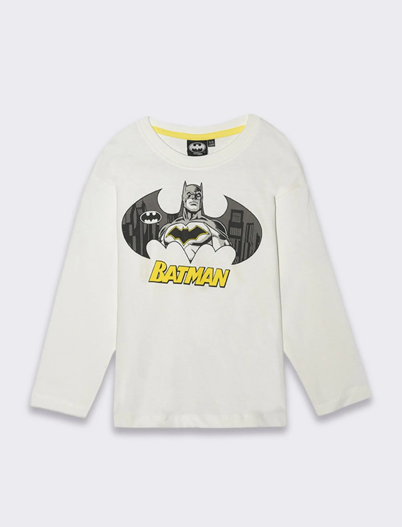 Bambino Piazza Italia Bambino | Maglieria<Maglia manica lunga in jersey con stampe frontali Batman. - sporco