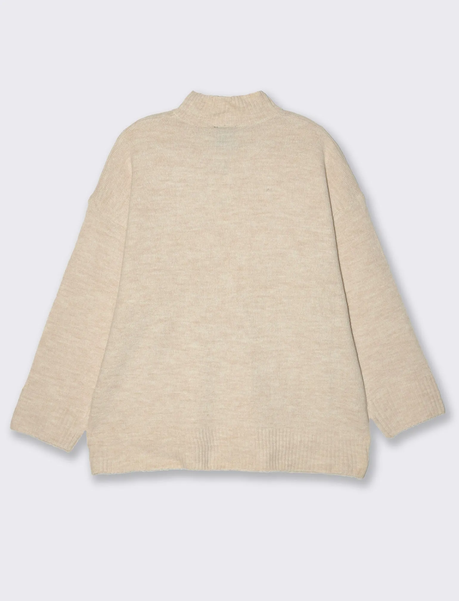 Donna Piazza Italia Donna | Maglieria<Maglia mezzo collo e manica lunga con tasca applicata - Avorio