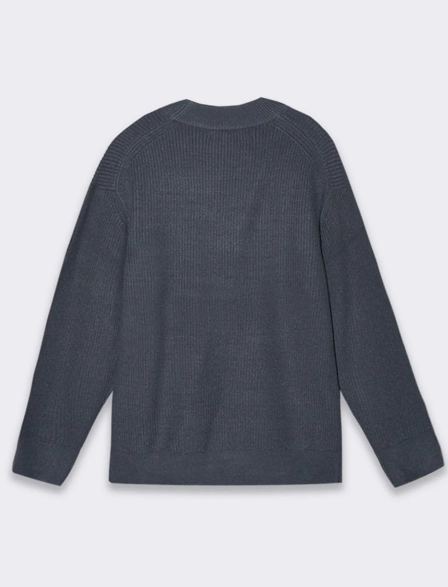 Uomo Piazza Italia Uomo | Maglieria<Maglia mezzo collo lavorazione a coste regular fit - Avion