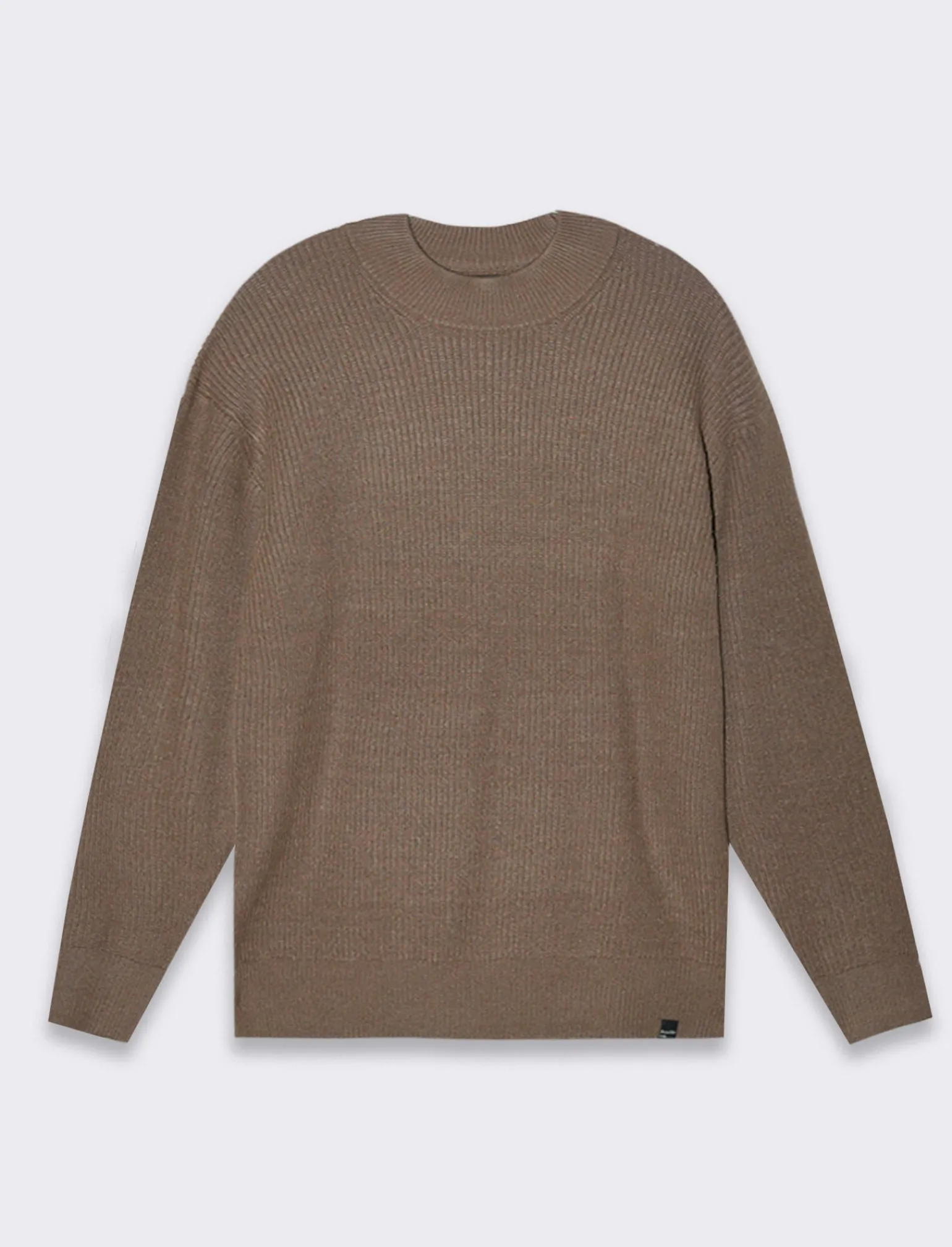 Uomo Piazza Italia Uomo | Maglieria<Maglia mezzo collo lavorazione a coste regular fit - kaki