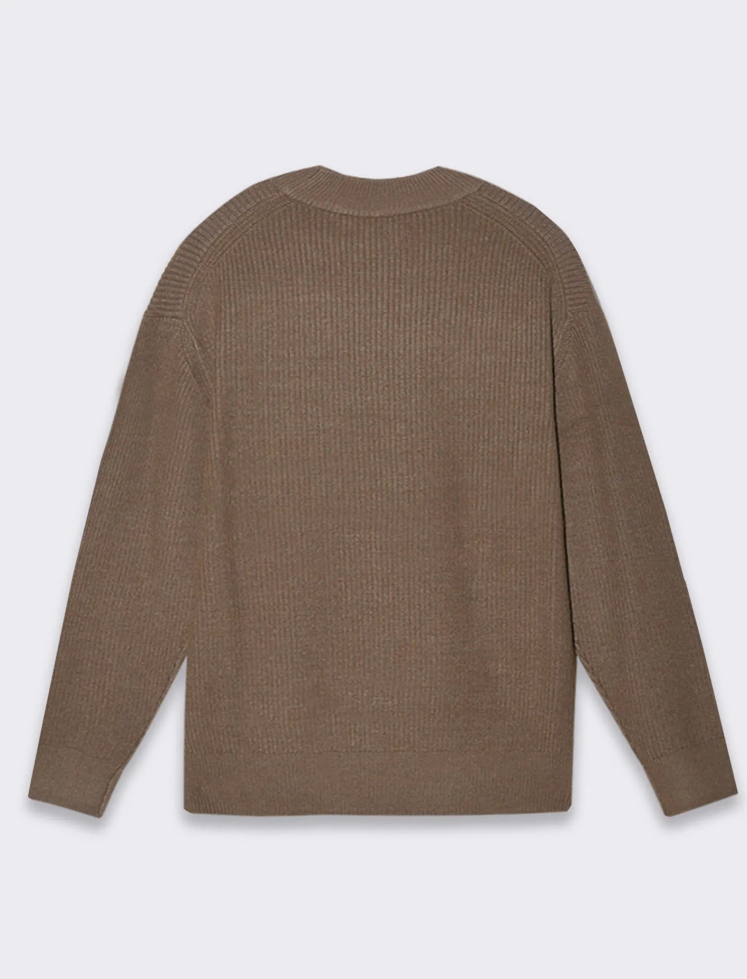 Uomo Piazza Italia Uomo | Maglieria<Maglia mezzo collo lavorazione a coste regular fit - kaki