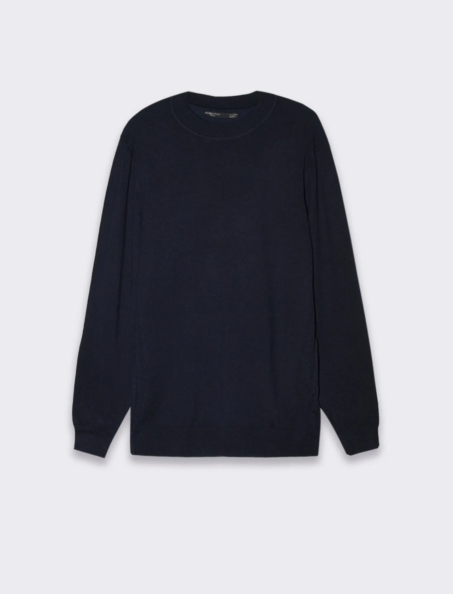 Uomo Piazza Italia Maglieria<Maglia mezzo collo lavorazione a coste sui fianchi slim fit. -