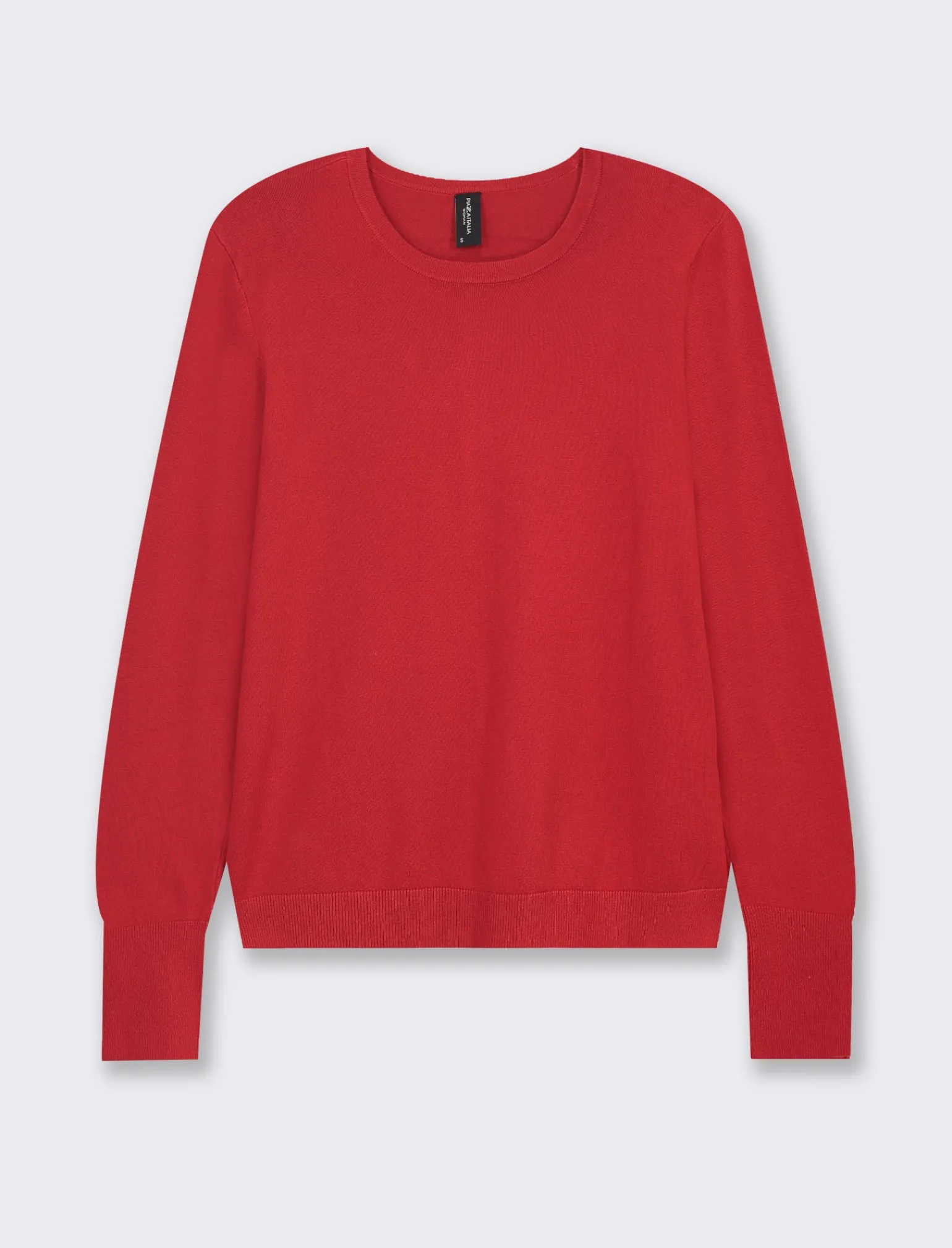 Donna Piazza Italia Donna | Maglieria<Maglia modello girocollo in maglia fine di viscosa con dettaglio bottoni su polsi -