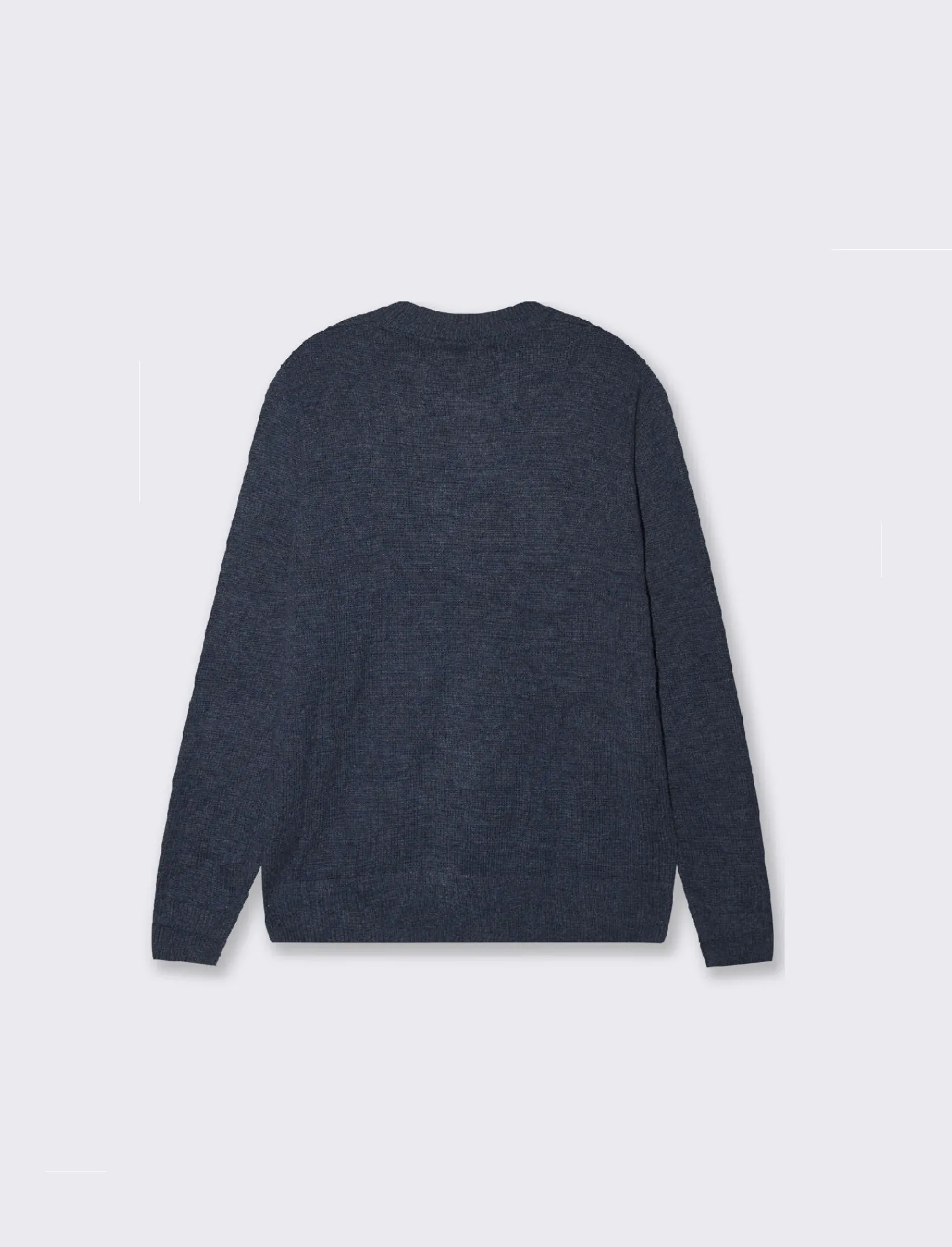 Uomo Piazza Italia Maglieria<Maglia regular fit dolcevita in filato premium effetto lana - Blu melange