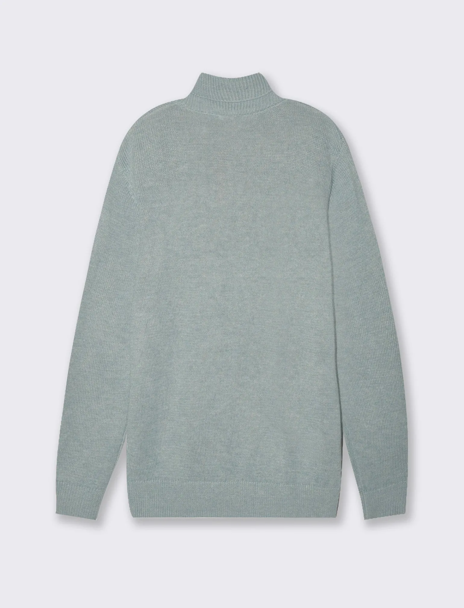 Uomo Piazza Italia Maglieria<Maglia regular fit dolcevita in filato premium effetto lana - chiaro melange