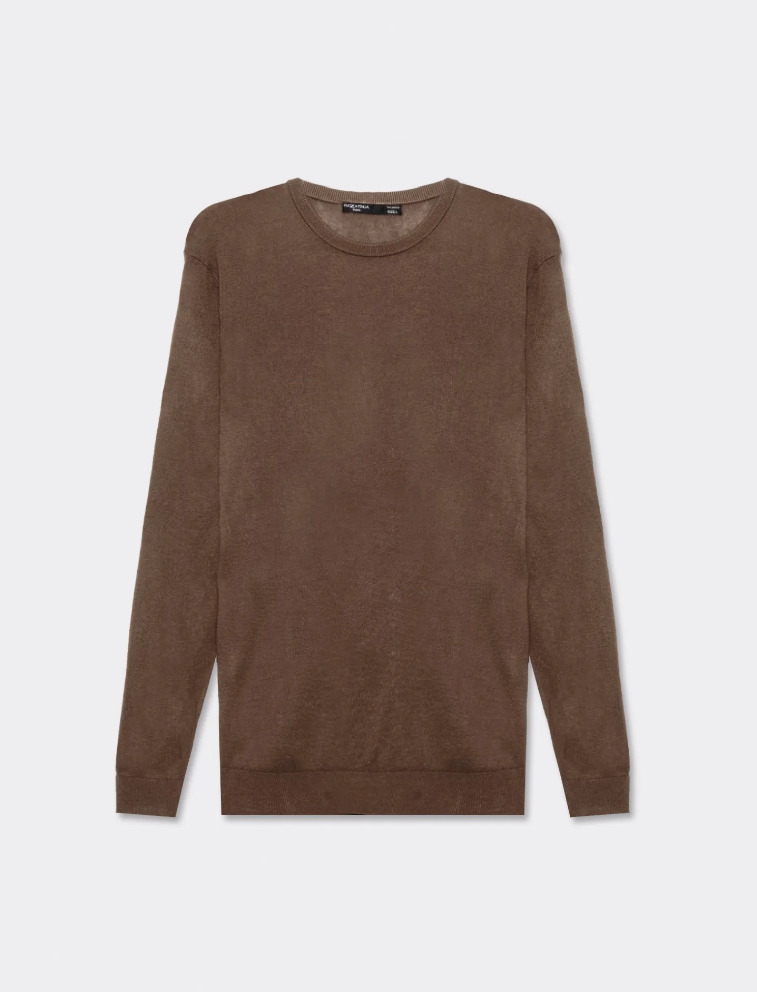 Uomo Piazza Italia Maglieria<Maglia regular fit girocollo in misto viscosa - kaki