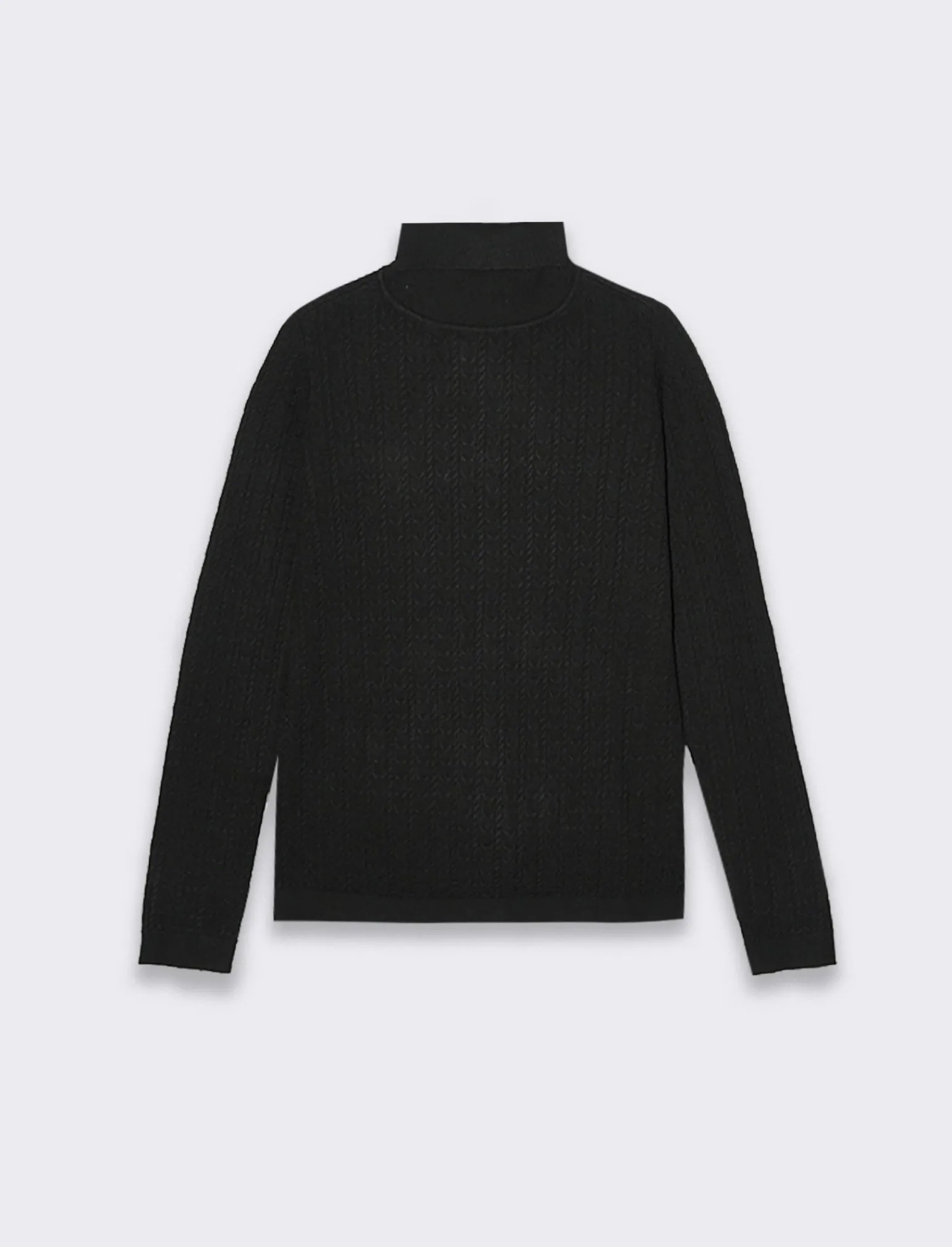 Donna Piazza Italia Donna | Maglieria<Maglia slim in morbido filato collo lato e lavorazione trecce -