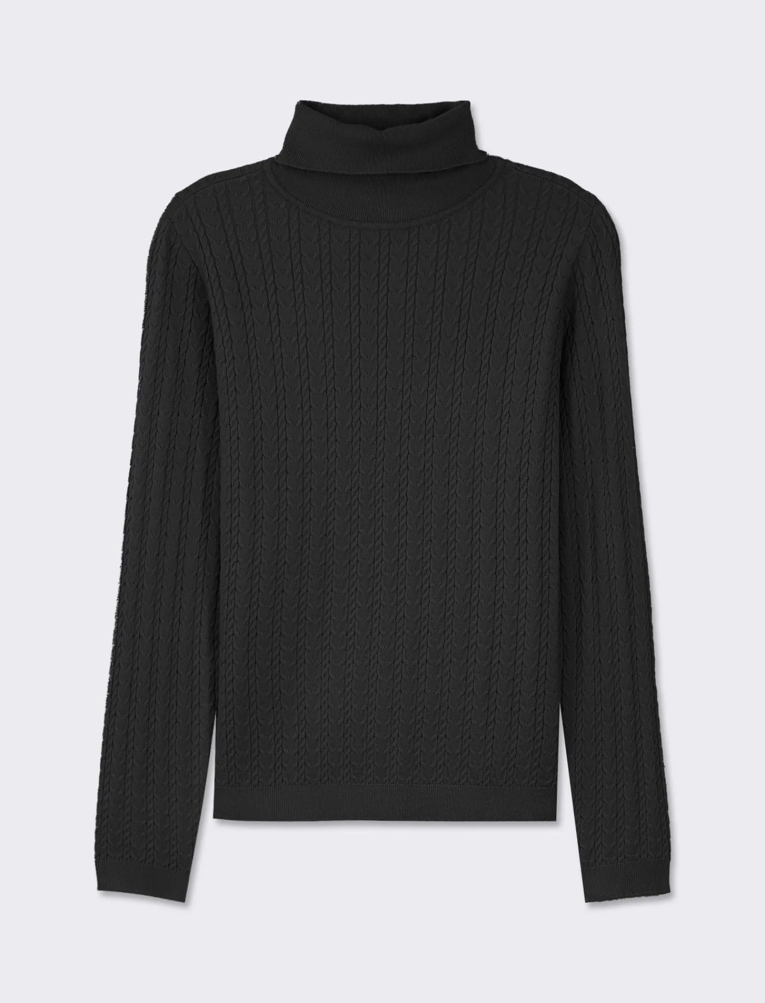 Donna Piazza Italia Donna | Maglieria<Maglia slim in morbido filato collo lato e lavorazione trecce -