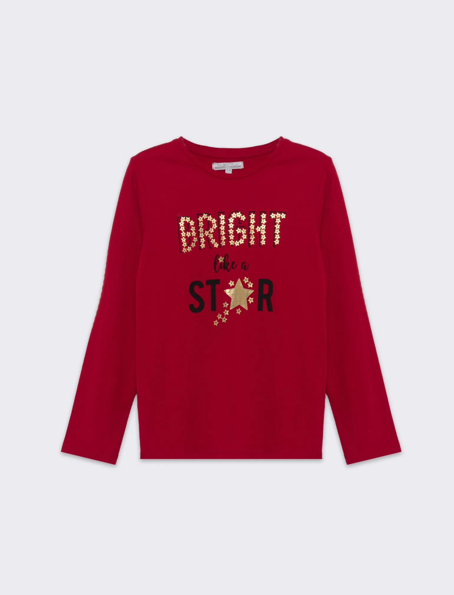 Piazza Italia Bambina | T-Shirt E Top<Maglietta girocollo con stampa colorata e lucida - Rosso