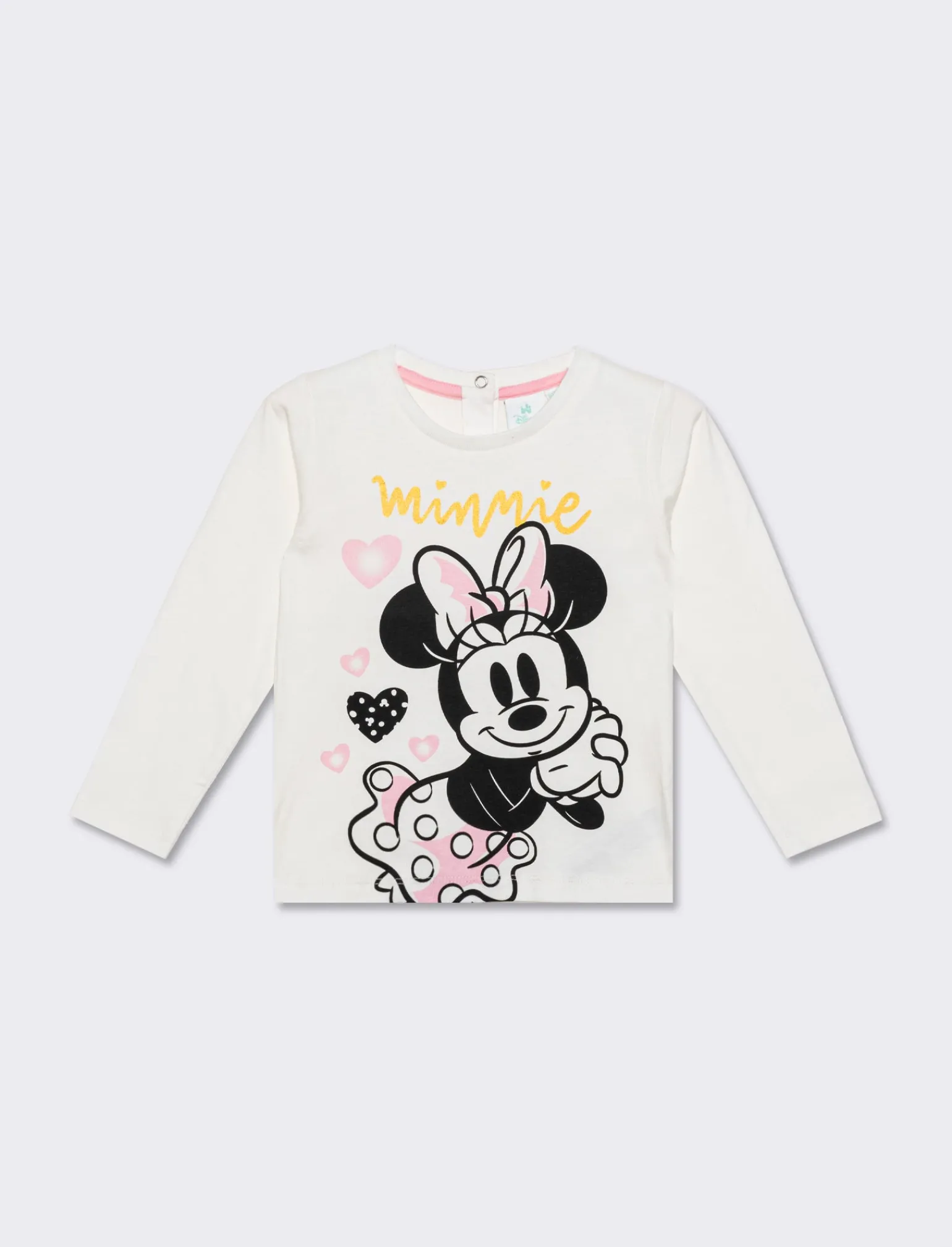Piazza Italia Neonata<Maglietta girocollo manica lunga, in cotone, con stampa Minnie. disponibile in 2 varianti colore  -