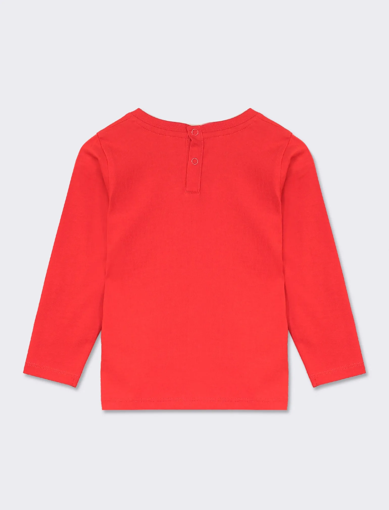Piazza Italia T-Shirt E Top<Maglietta girocollo manica lunga in cotone, tinta unita con etichetta tessita al fondo -