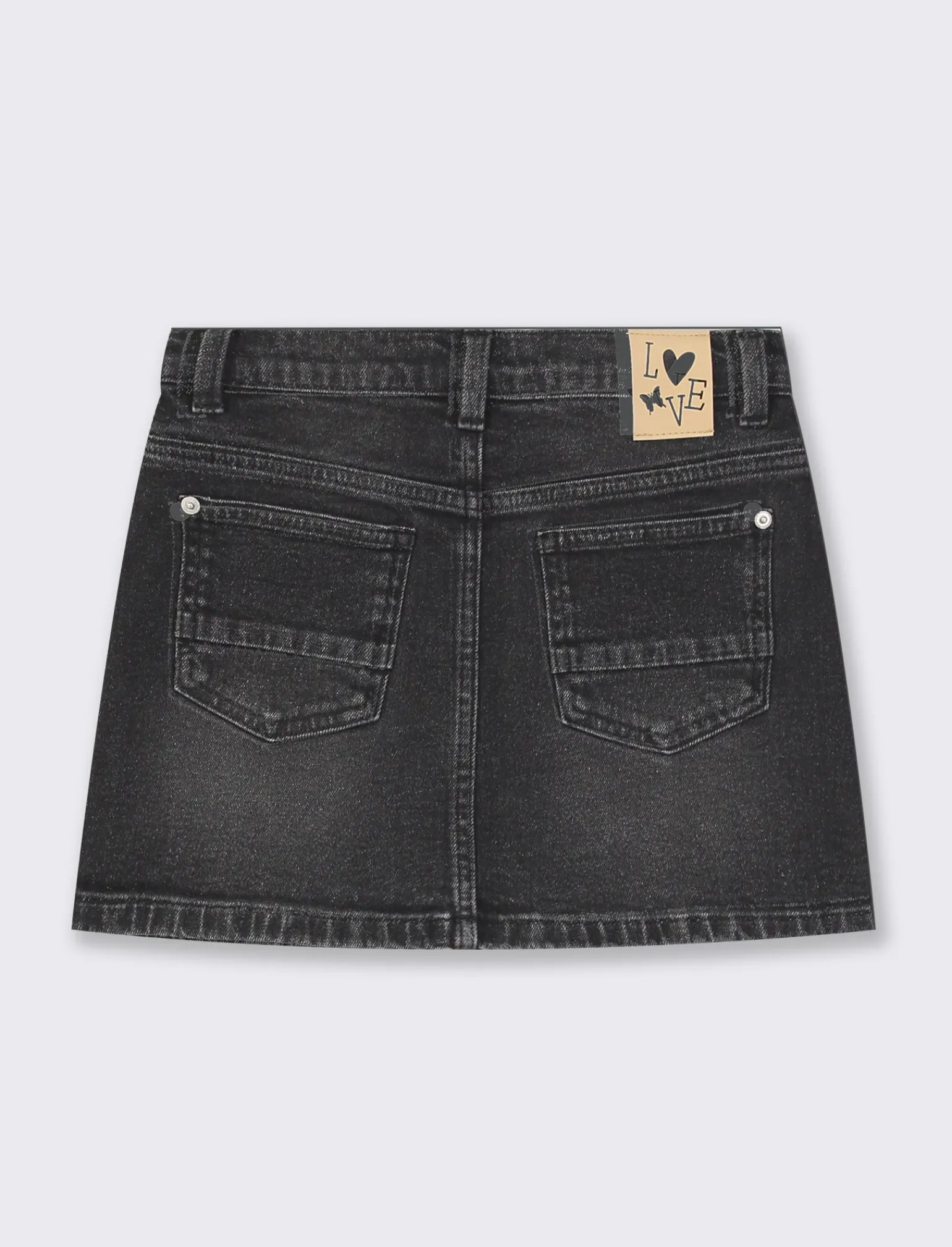 Piazza Italia Bambina | Gonne E Shorts<Minigonna in denim elastico 5 tasche elastico regolabile in vita -