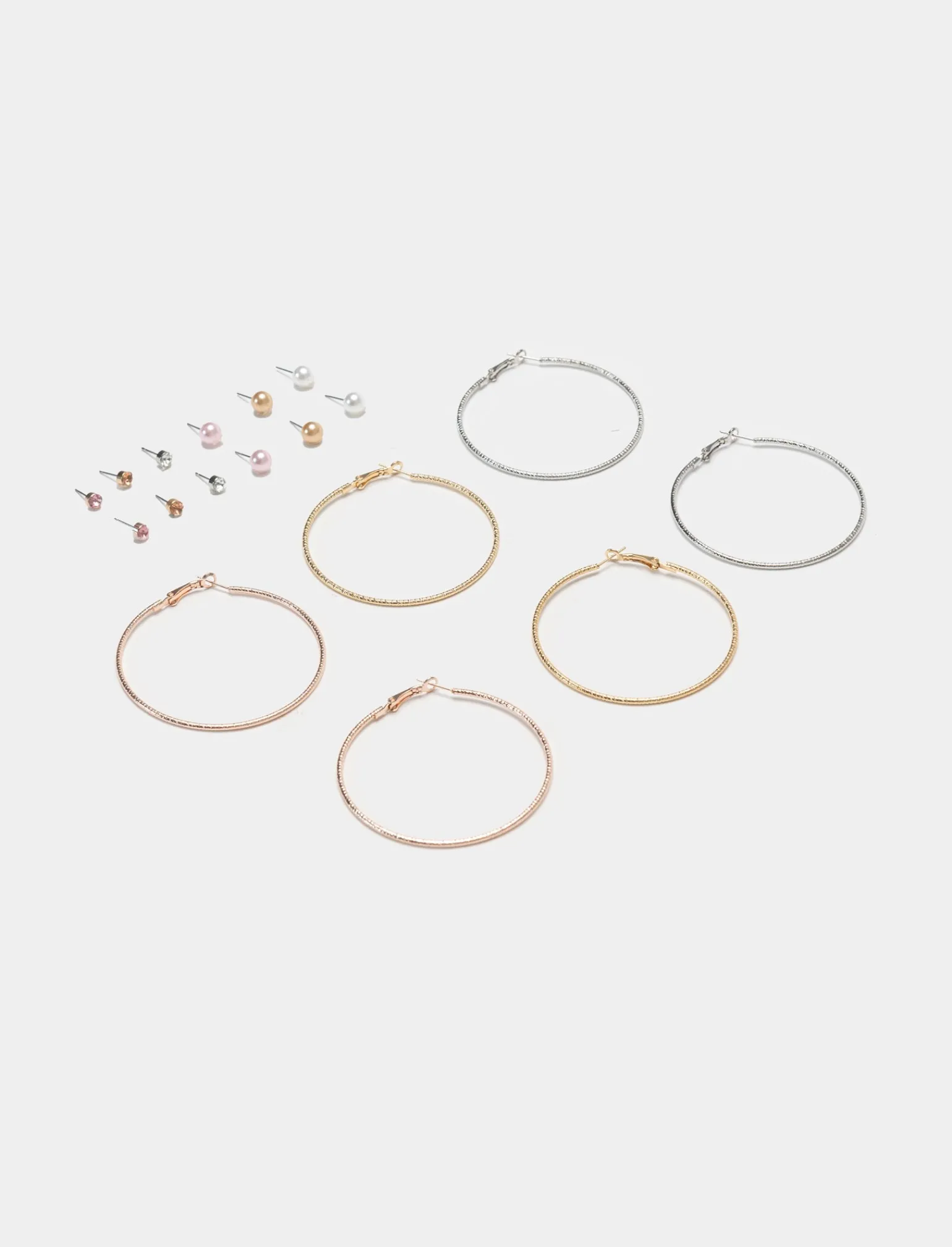 Donna Piazza Italia Donna | Bigiotteria<Orecchini da donna set 9 paia multicolor -