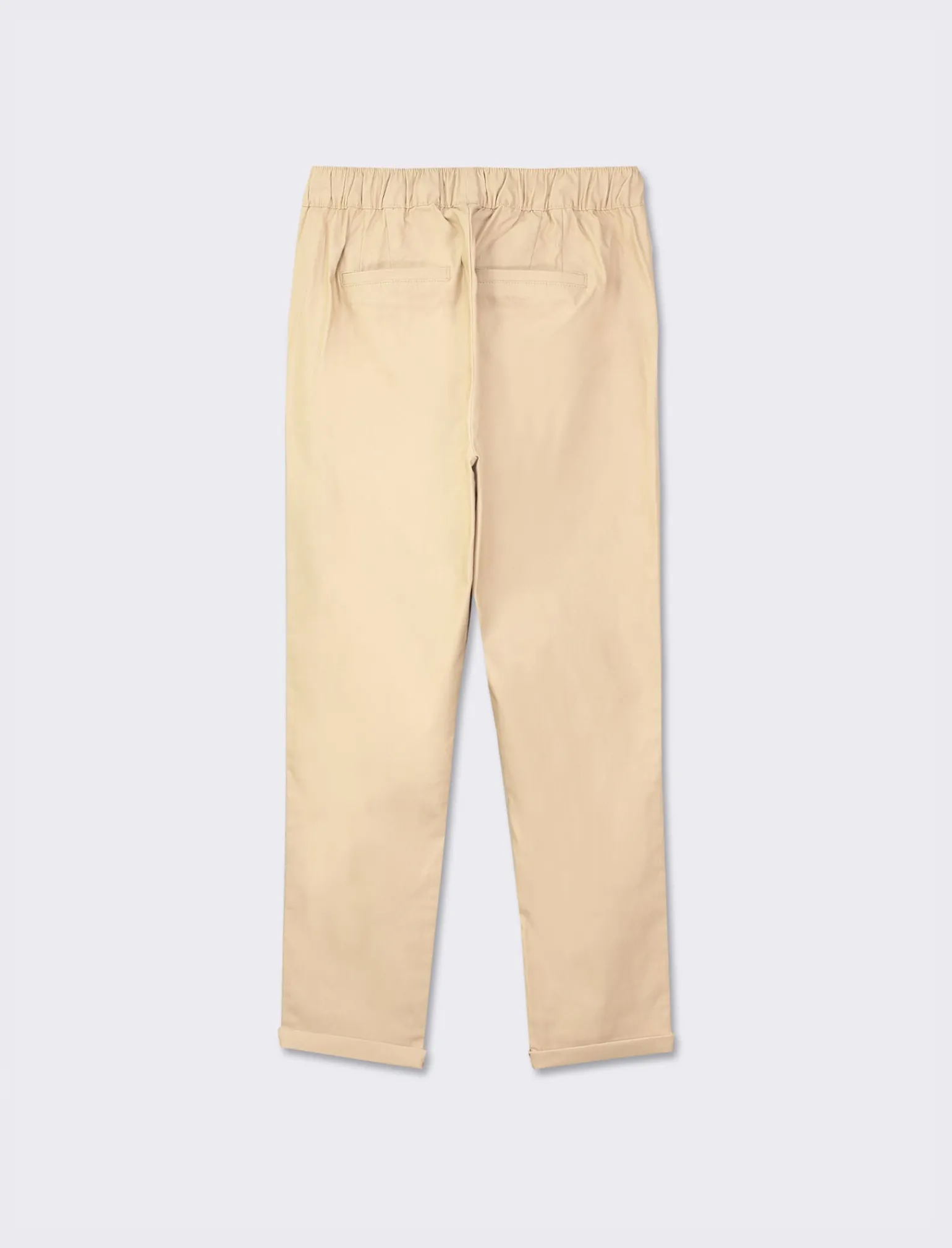 Donna Piazza Italia Donna | Pantaloni<Panatole modello jogger in tessuto elasticizzato con elastico e coulisse tampata in vita - Beige corda