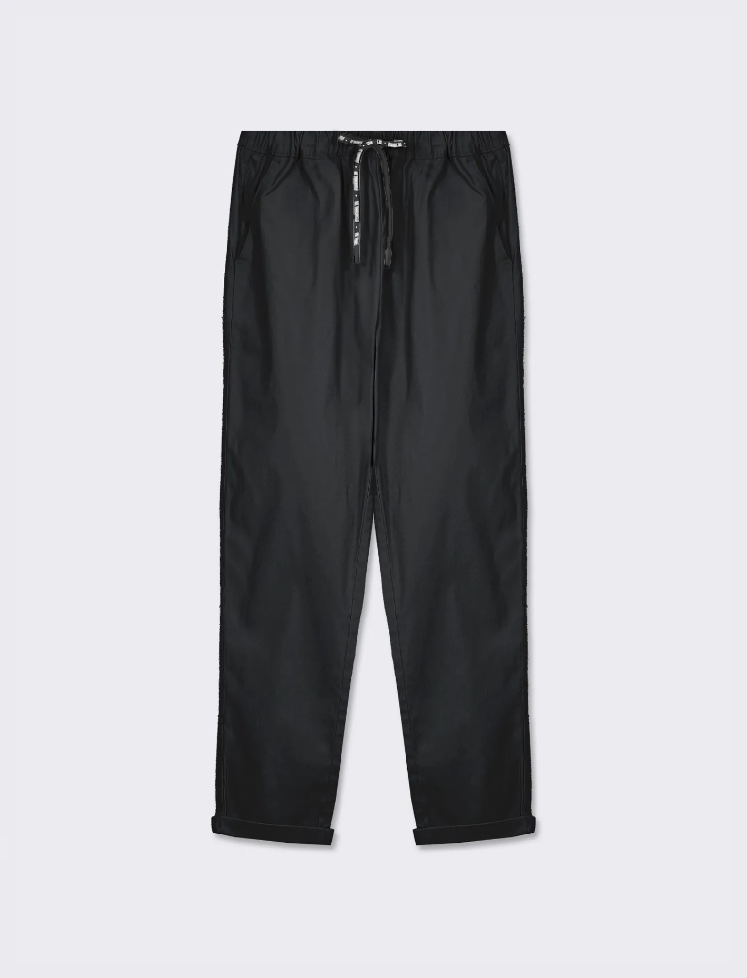 Donna Piazza Italia Donna | Pantaloni<Panatole modello jogger in tessuto elasticizzato con elastico e coulisse tampata in vita -