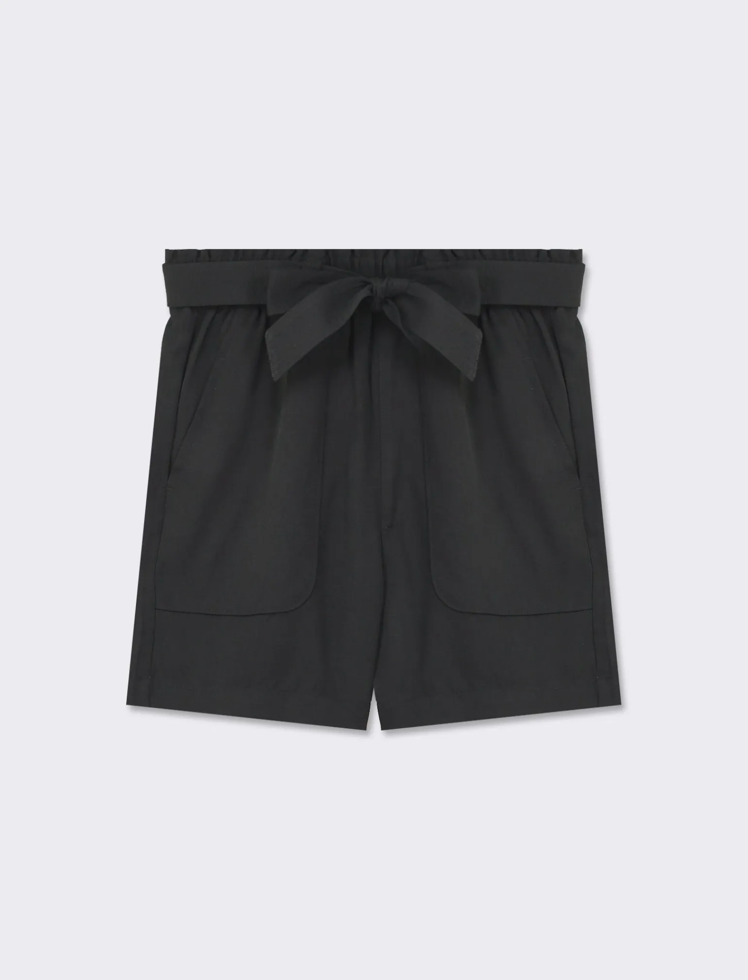 Donna Piazza Italia Donna<Pantaloncino ampio con cintura. Vita alta con elastico on vita e tasche davanti -