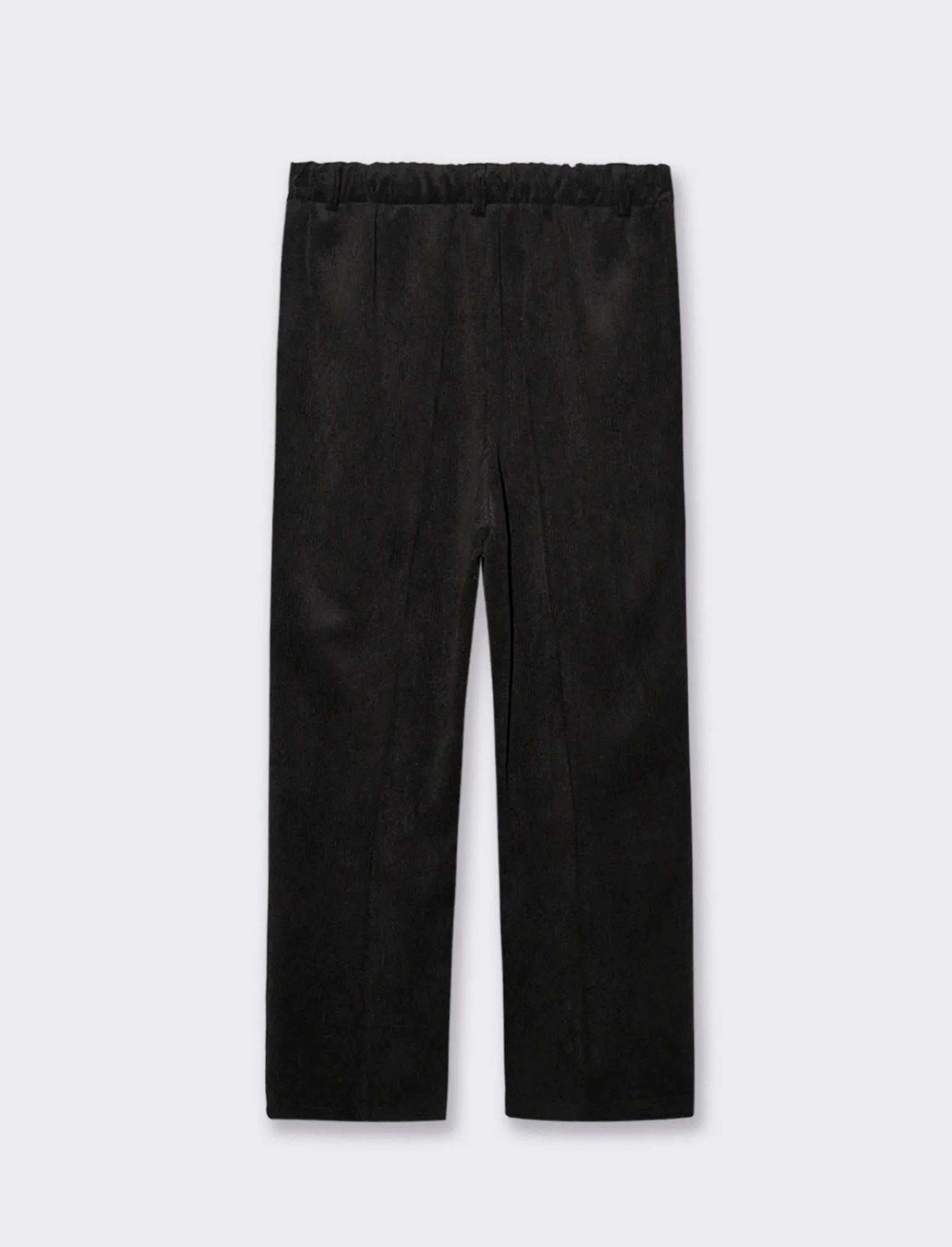 Donna Piazza Italia Pantaloni<Pantalone a coste con elastico in vita e tasche amerciane -