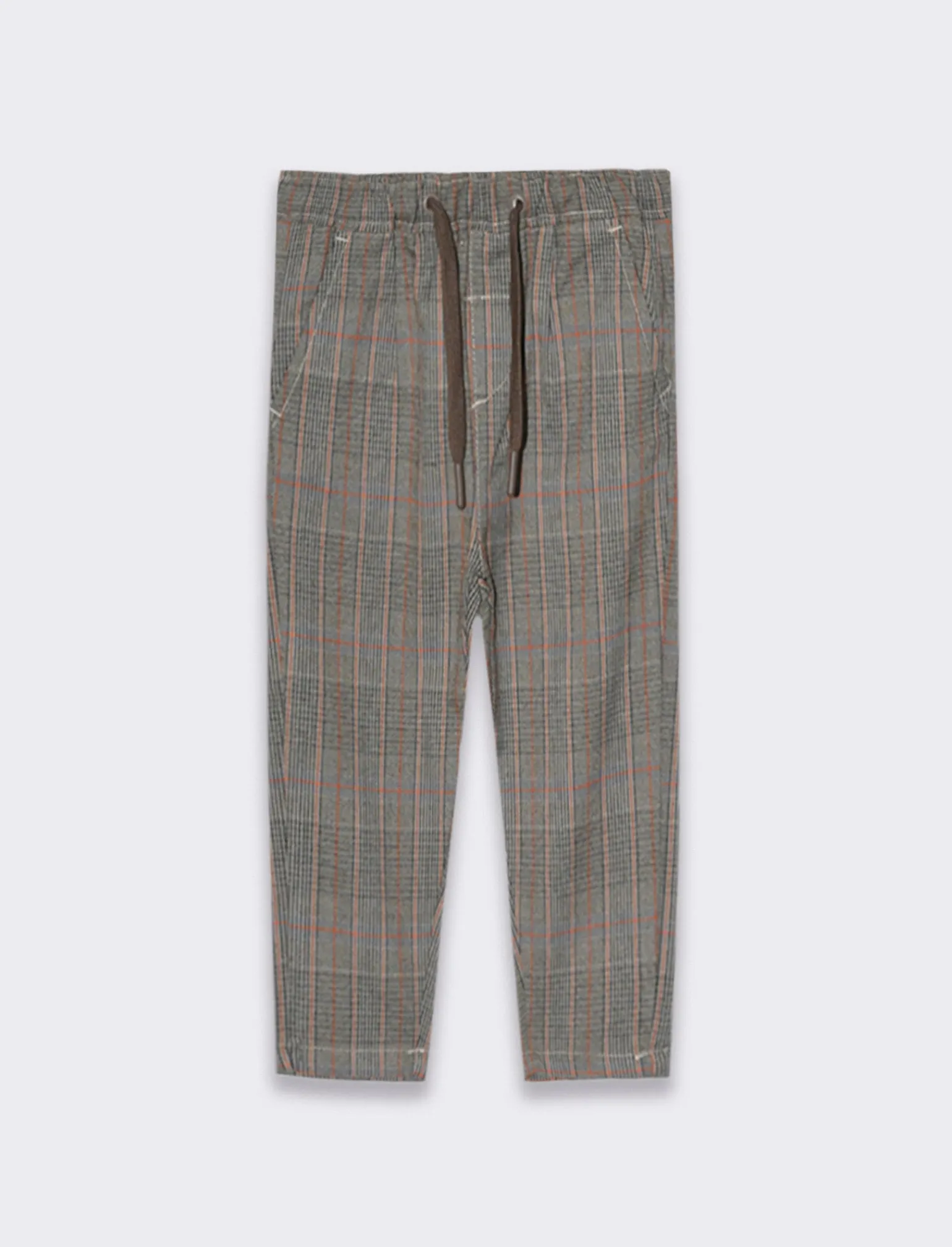Piazza Italia Neonato | Pantaloni<Pantalone a quadri in tessuto dalla mano morbida taglio classico - Fantasia