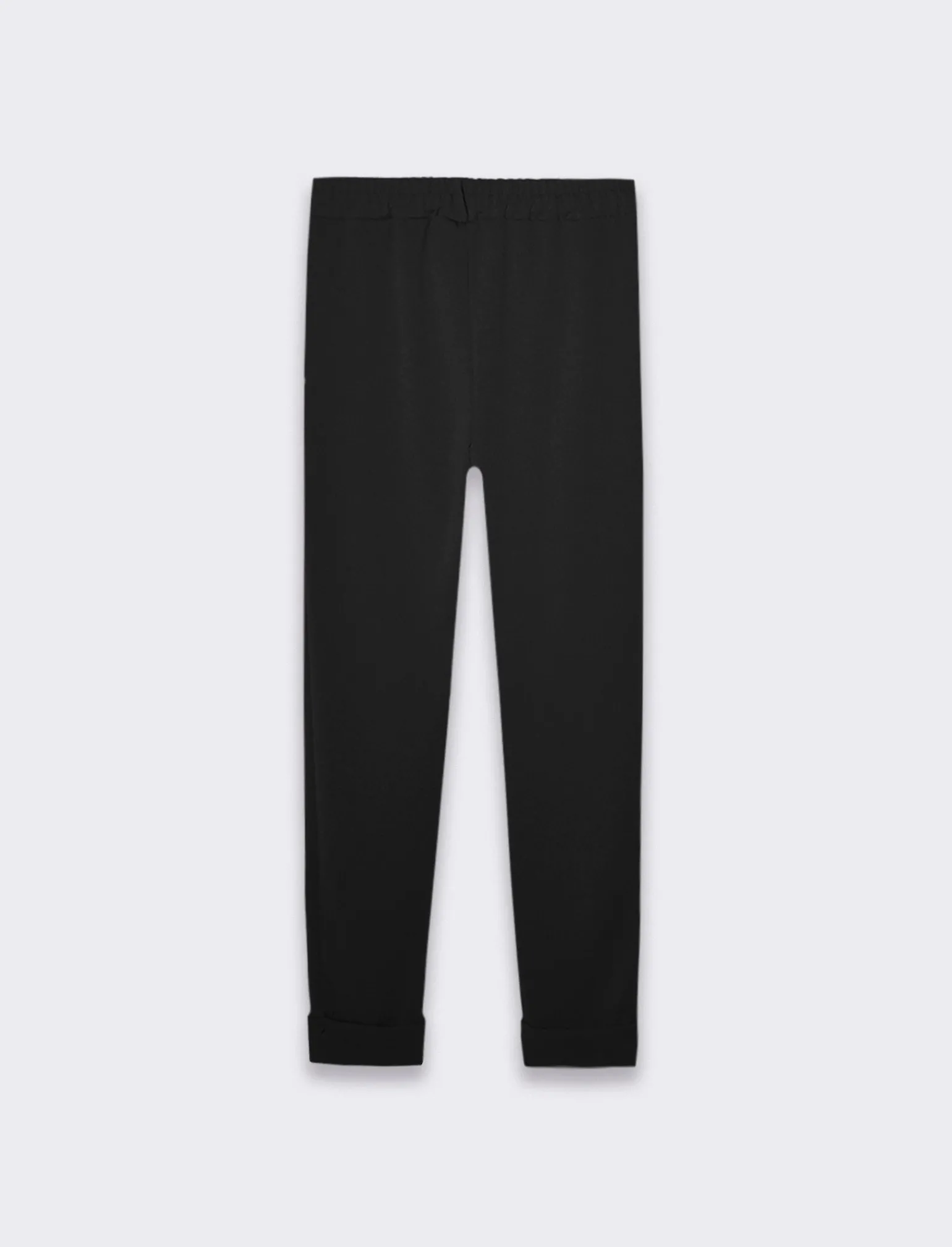 Donna Piazza Italia Donna | Pantaloni<Pantalone basico con elastico in vita e risvolto alle caviglie -