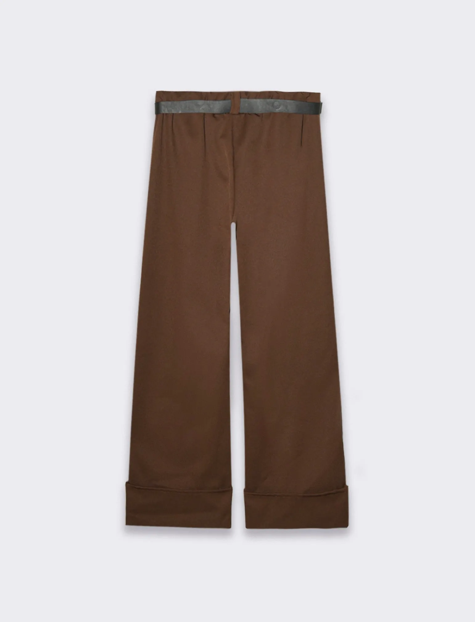 Donna Piazza Italia Donna | Pantaloni<Pantalone basico con elastico in vita sul retro - talpa