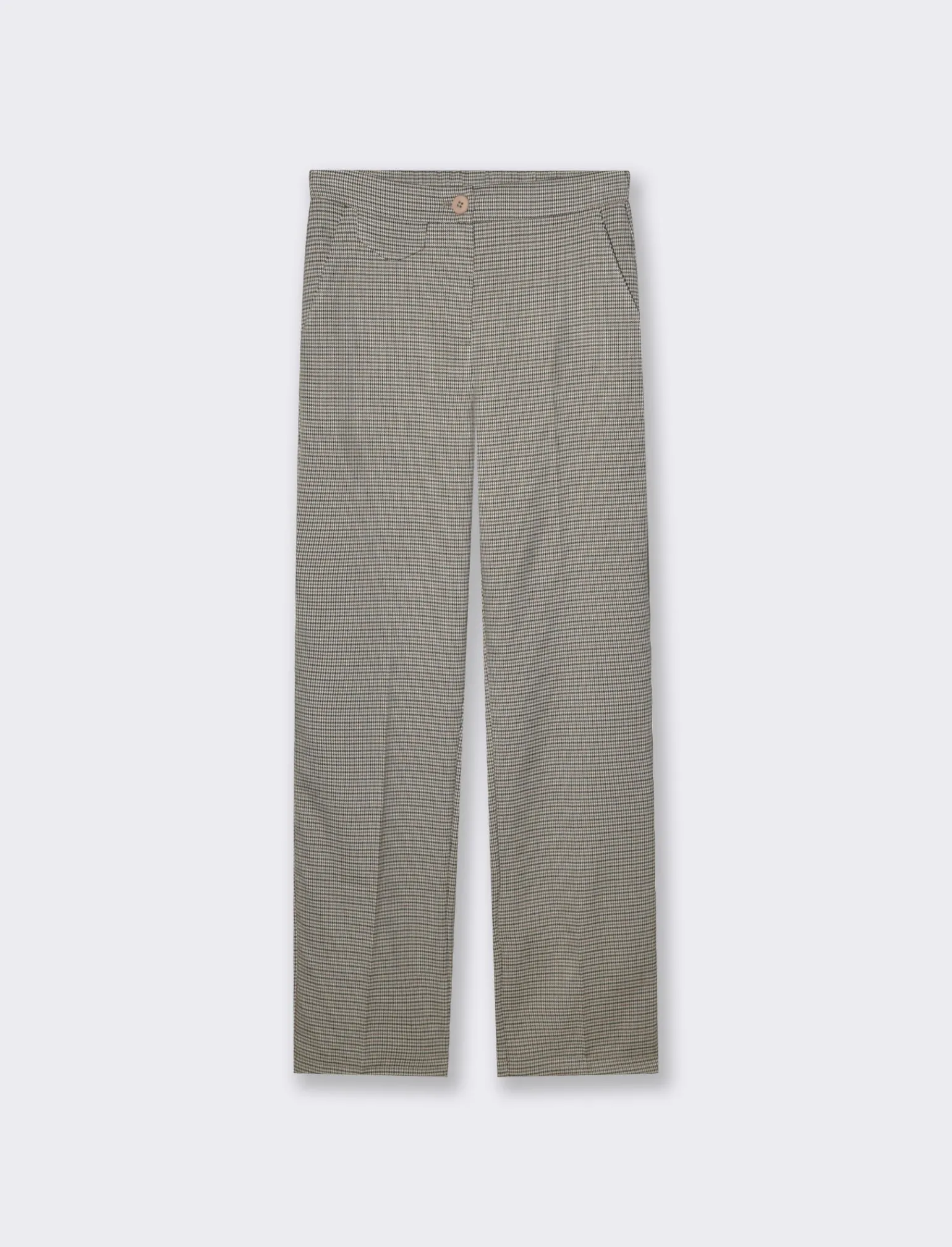 Donna Piazza Italia Donna | Pantaloni<Pantalone basico da donna con elastico in vita sul retro - tabacco