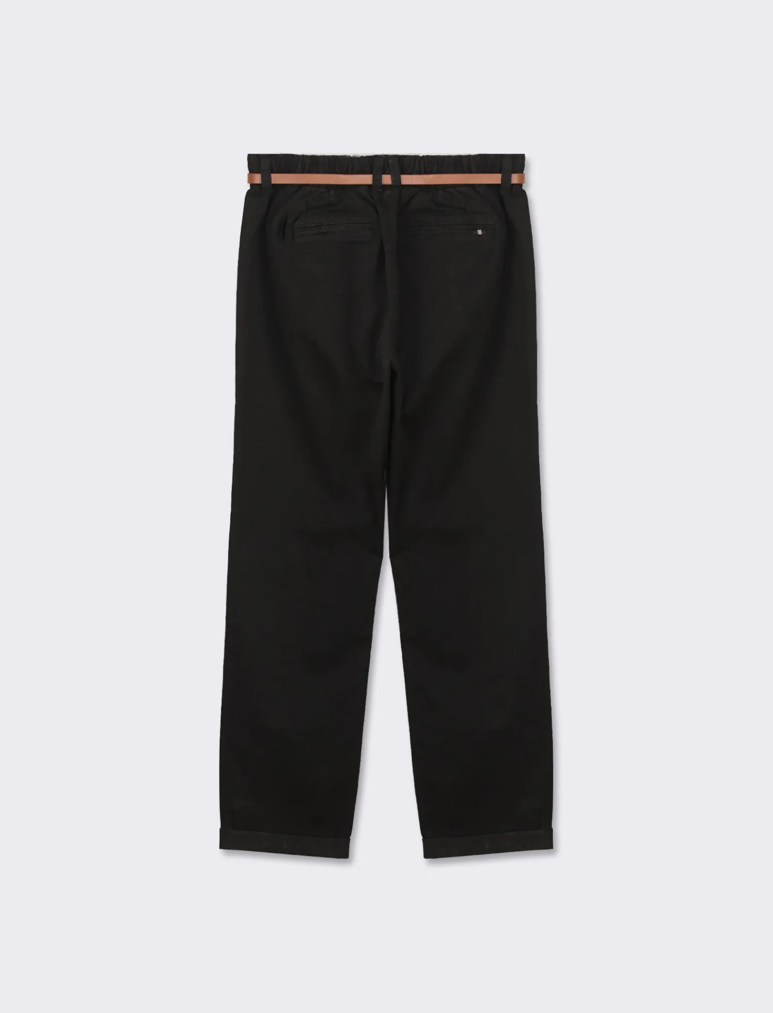 Donna Piazza Italia Donna | Pantaloni<Pantalone chino colorato con cintura e tessuto comfort elasticizzato, vestibilità regular -
