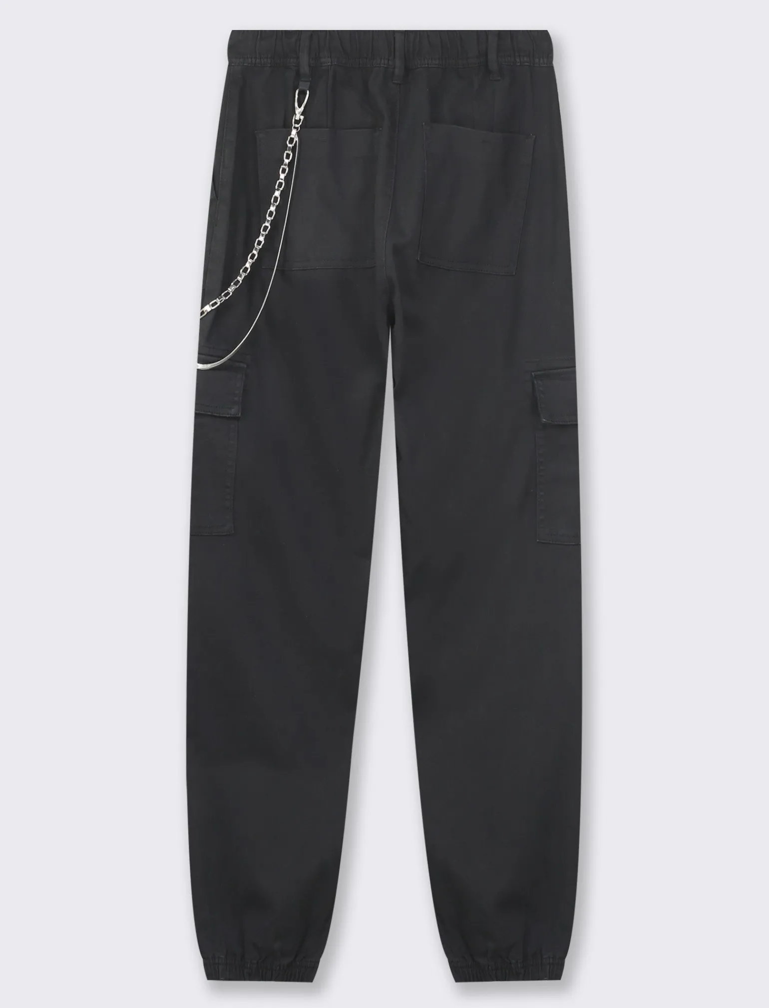 Donna Piazza Italia Donna | Pantaloni<Pantalone colorato con tasconi applicati e catena di tessuto elastico con vestibilita comfort -
