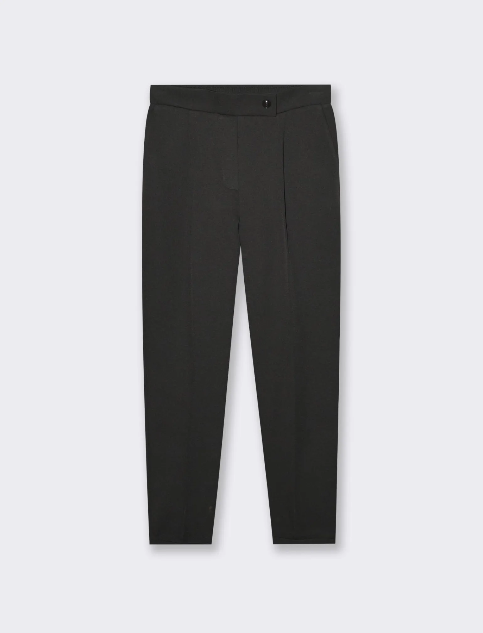 Donna Piazza Italia Donna | Pantaloni<Pantalone con elastico in vita sul retro con risvolto sulla caviglia -